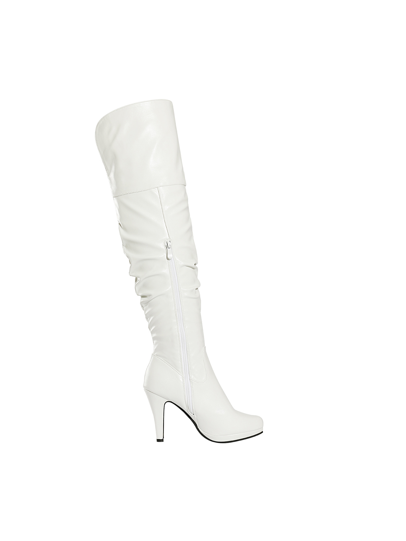 In White Women Over-the-Knee Boots