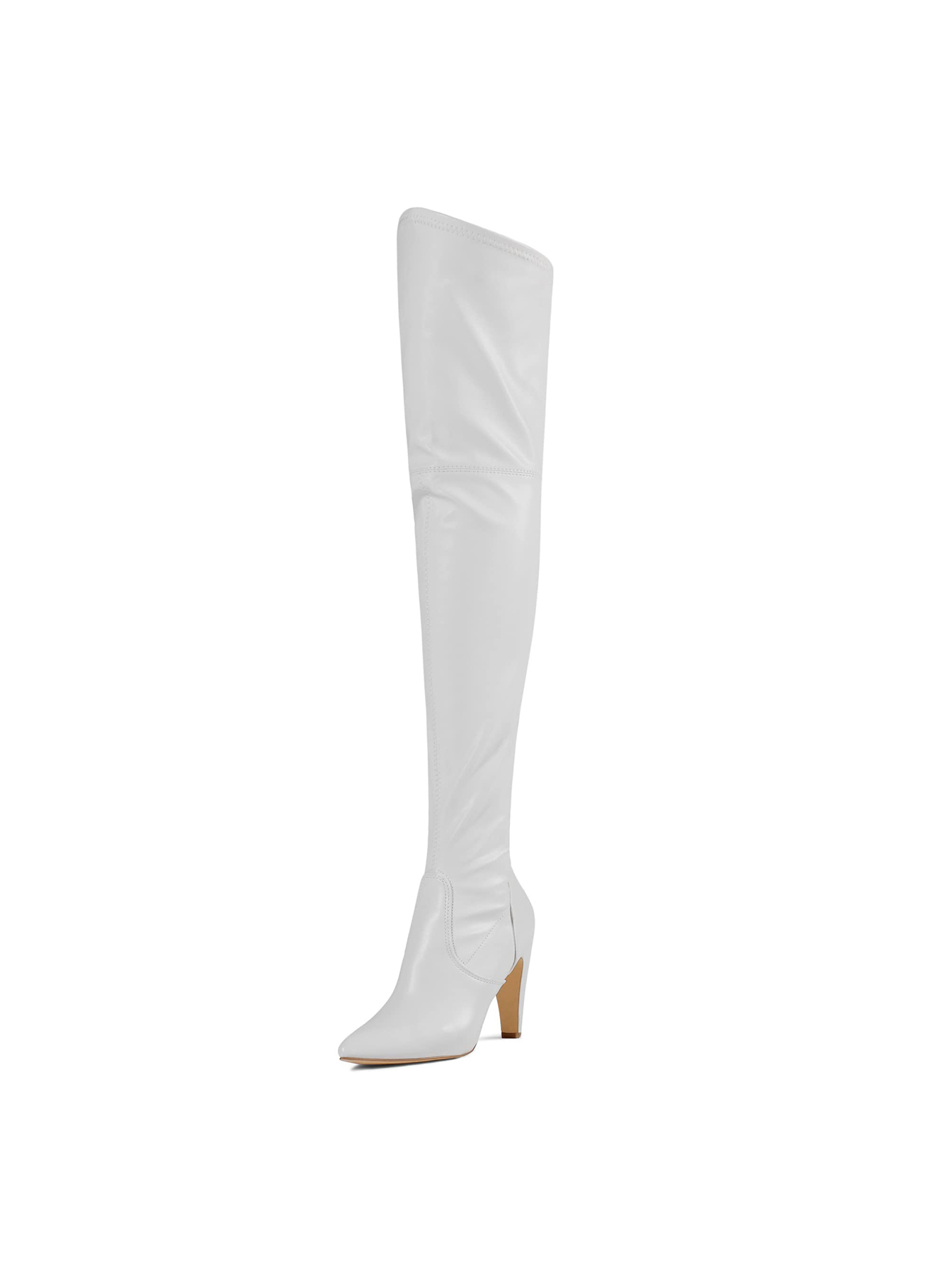 In White Women Over-the-Knee Boots