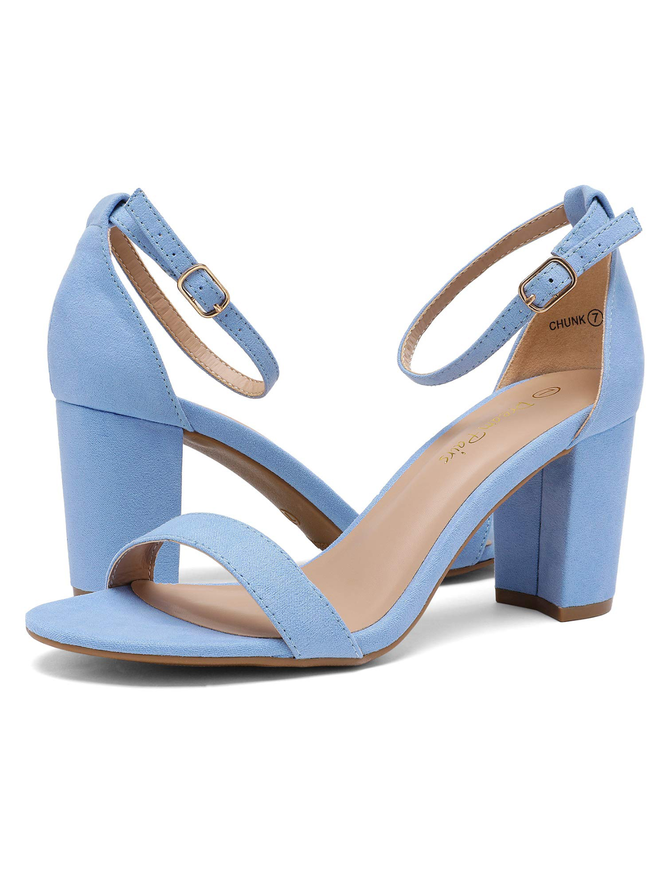 In Baby Blue Women Heeled Sandals