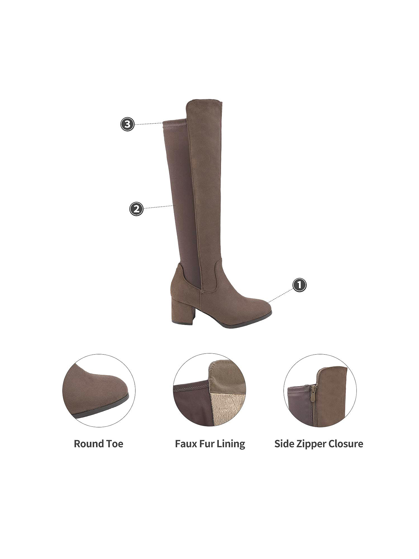 In Khaki Women Fashion Boots