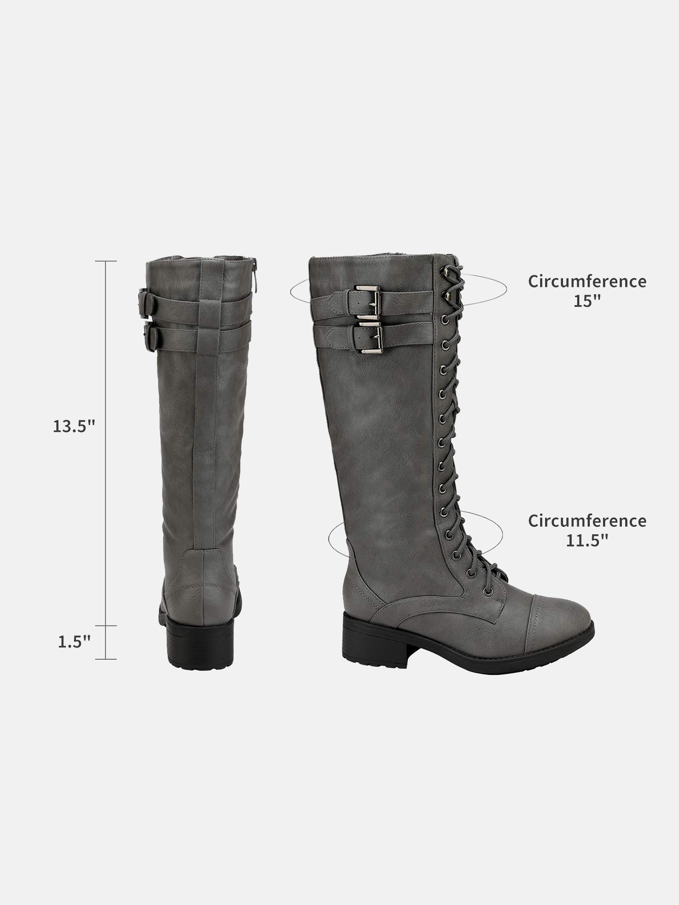 In Grey Women Fashion Boots