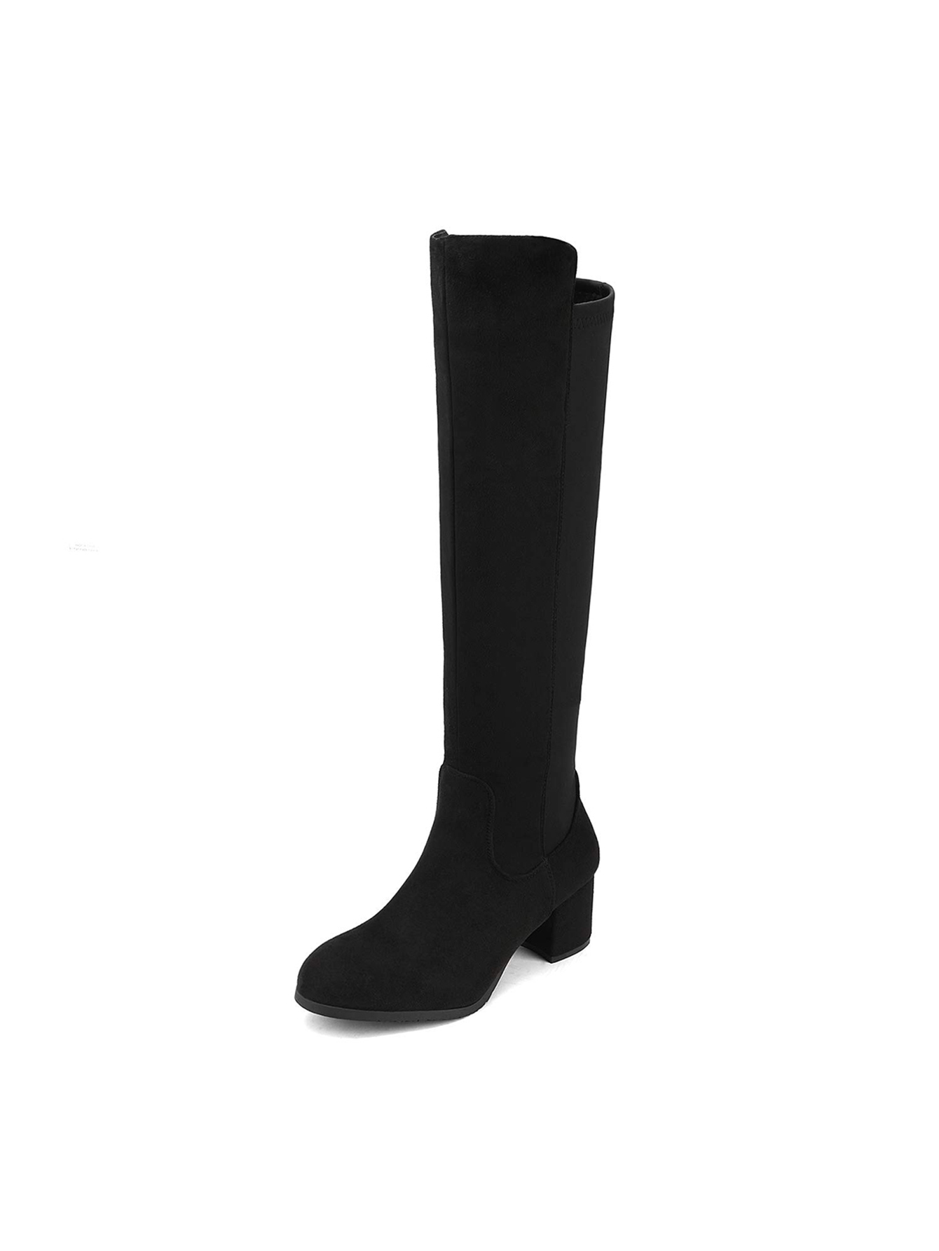 In Black Women Knee-High Boots