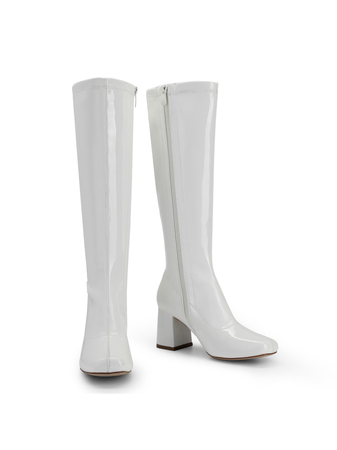 In White Women Knee-High Boots