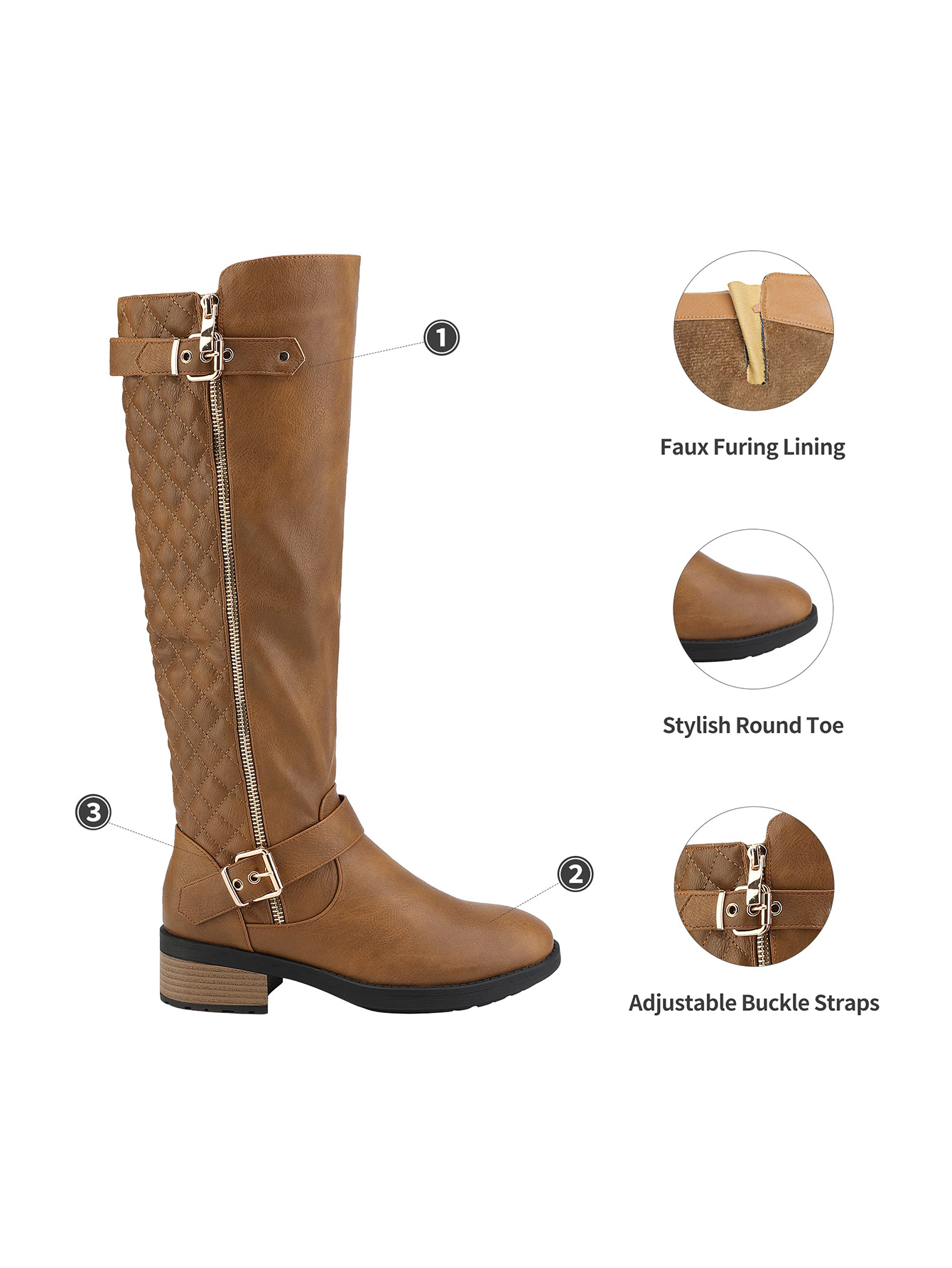 In Camel Women Fashion Boots