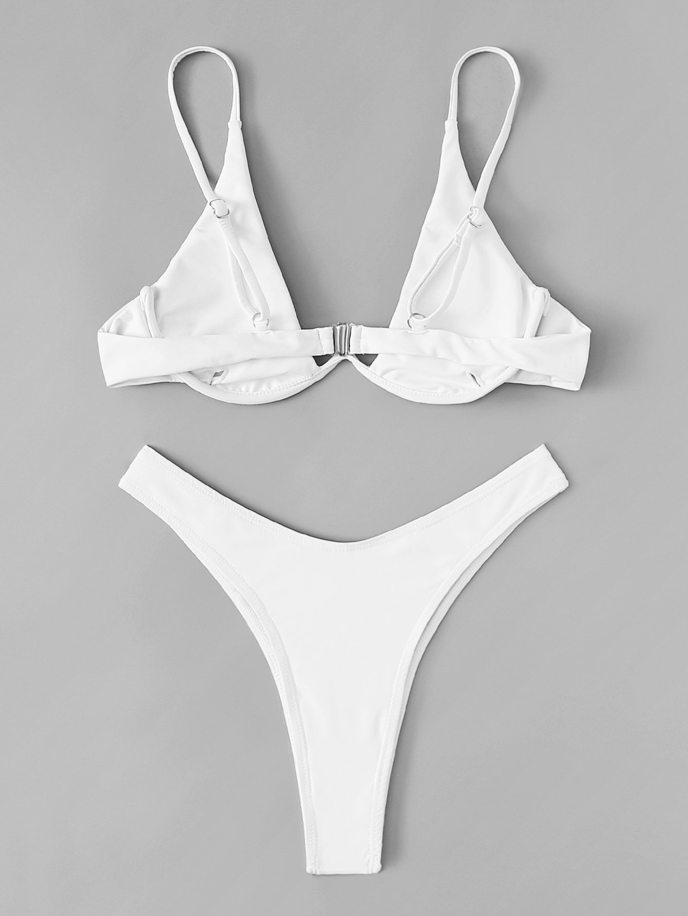 In White Women Bikini Sets