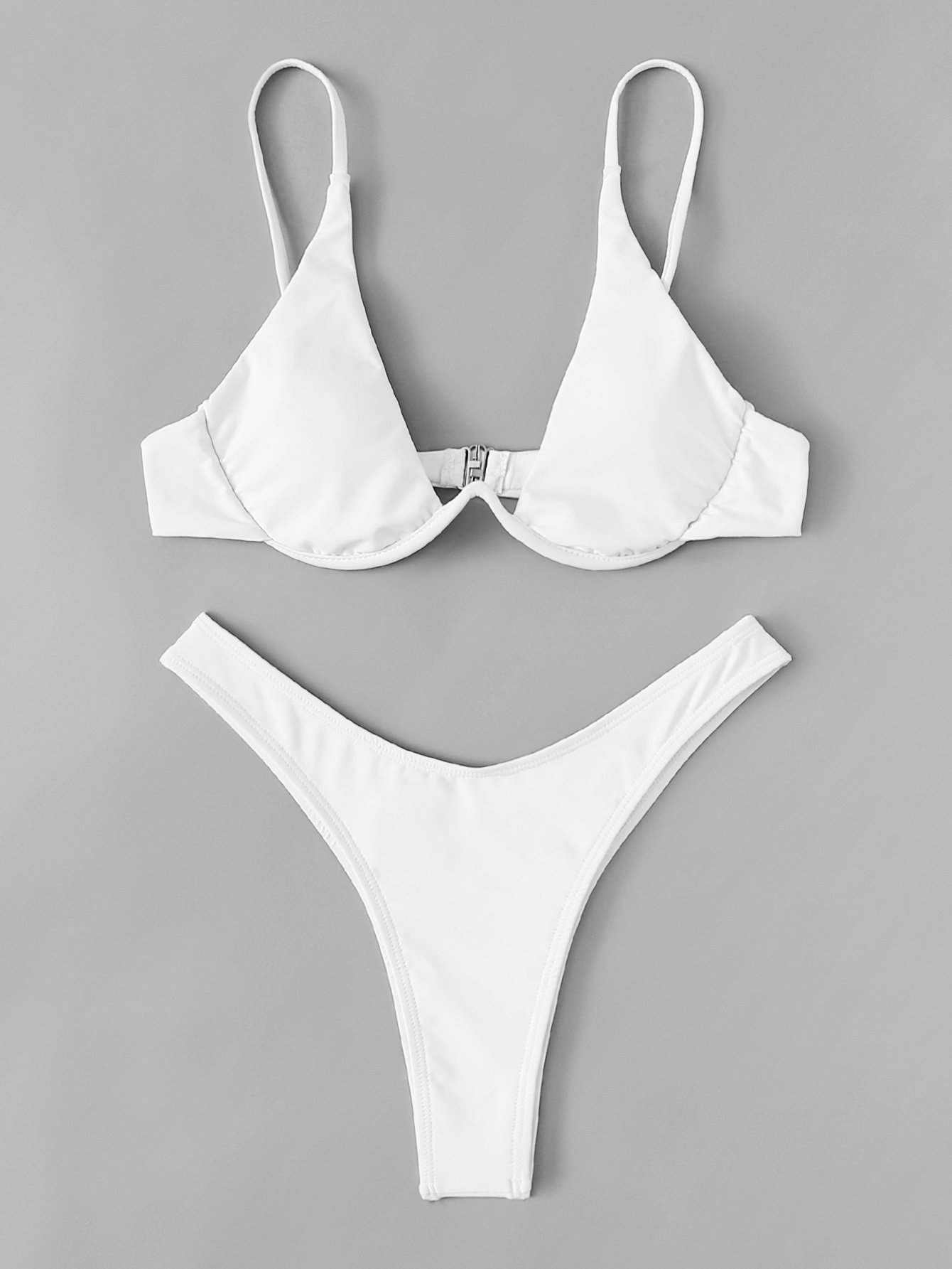 In White Women Bikini Sets