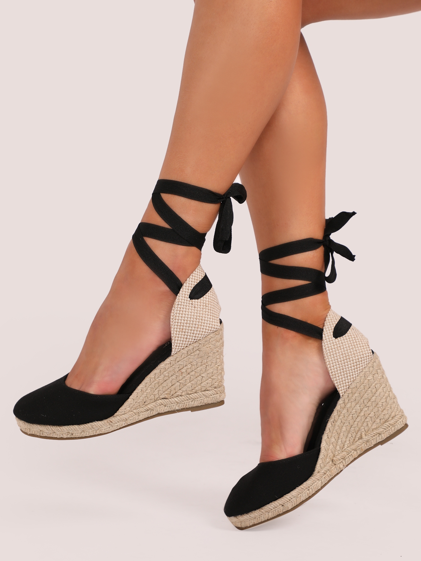 In Black Women Wedges & Flatform