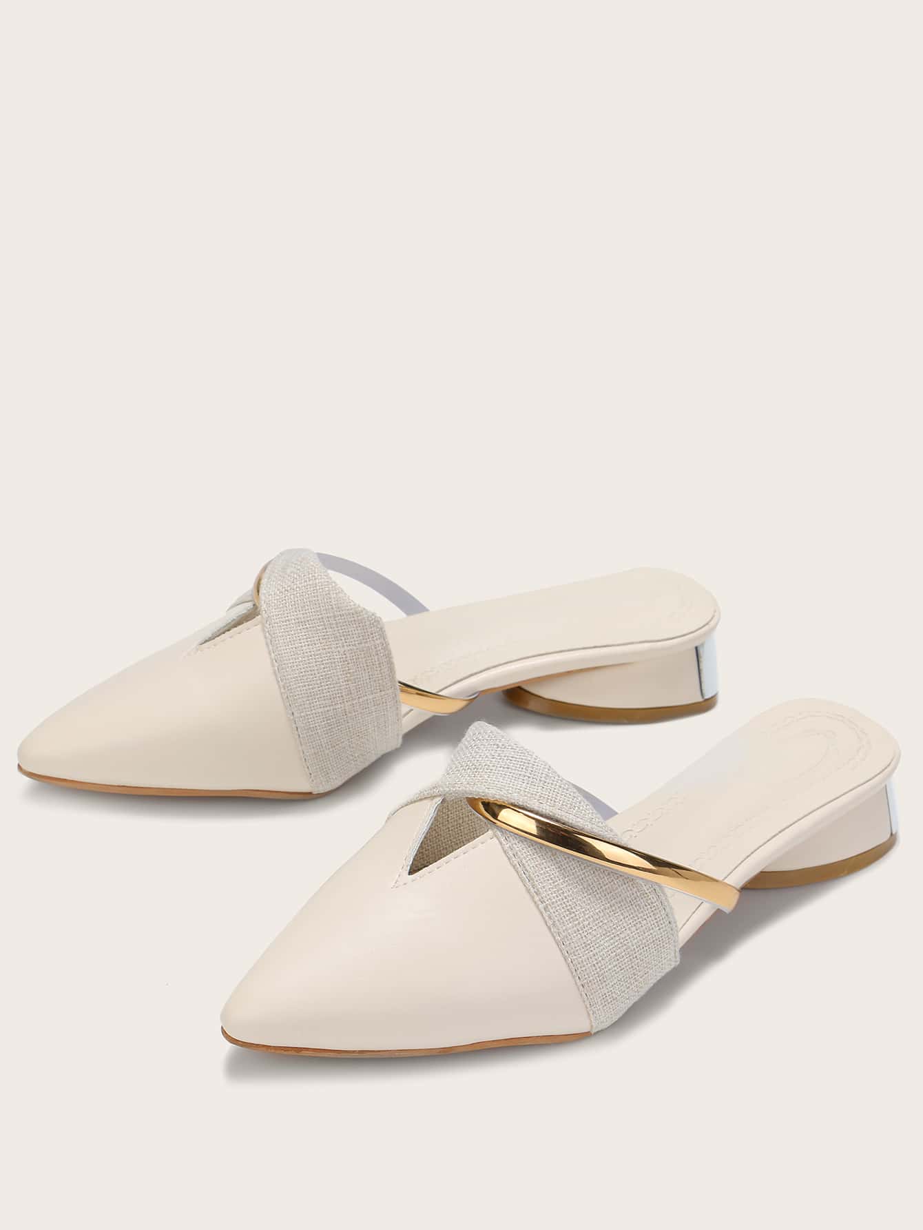 In Beige Women Flats