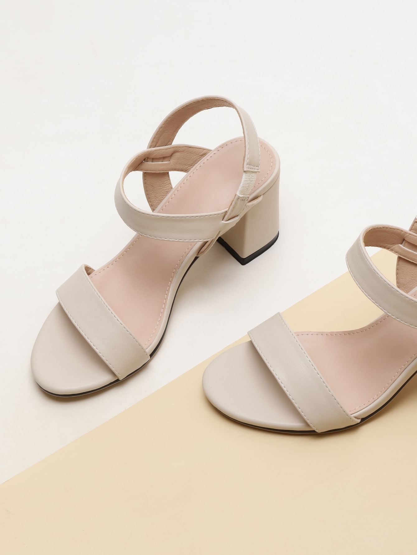 In Beige Women Heeled Sandals