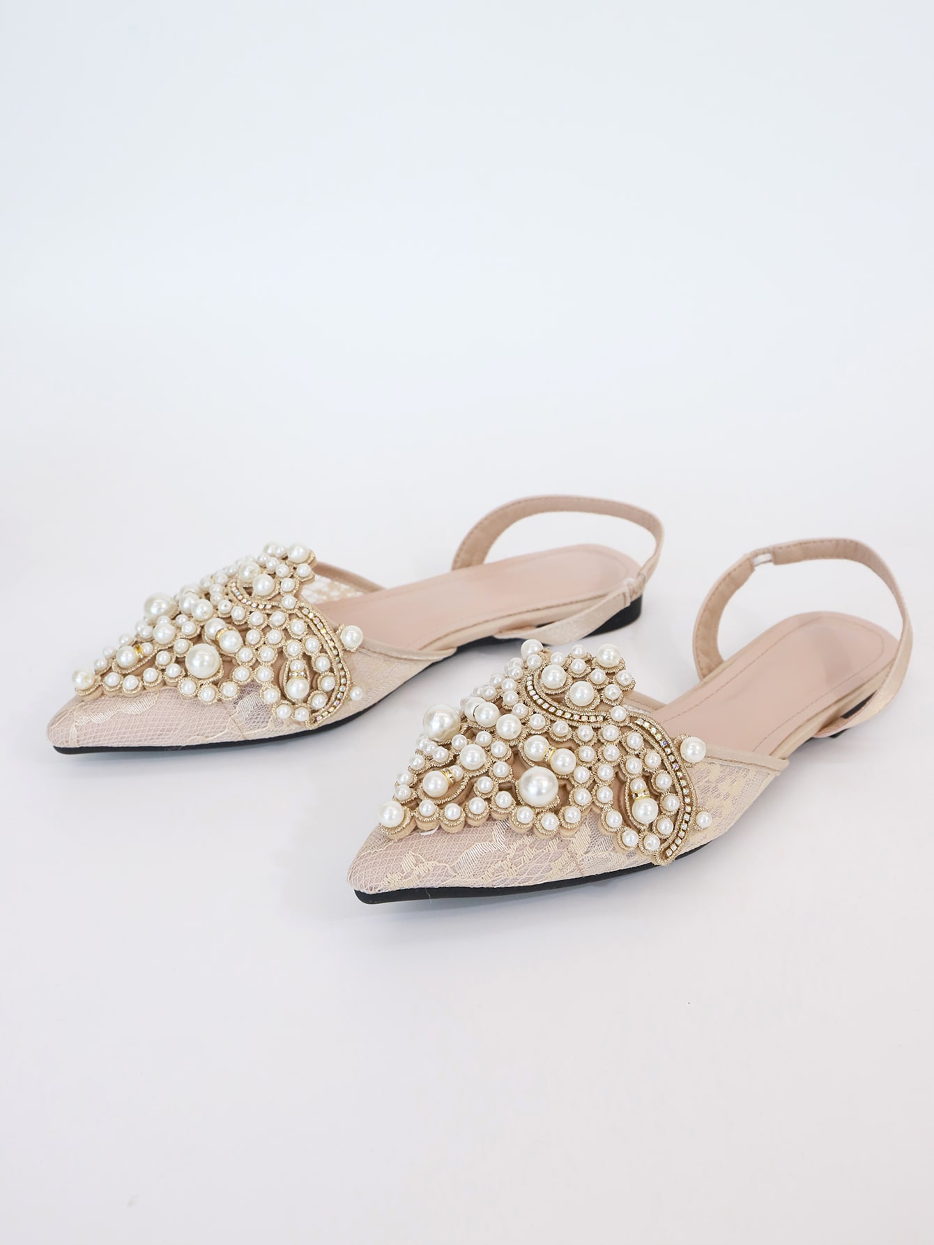 In Beige Women Flats