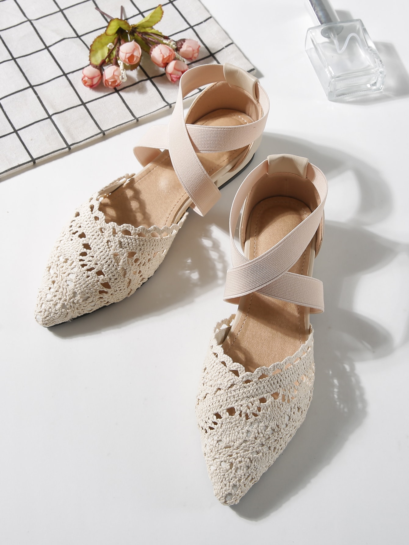 In Beige Women Flats