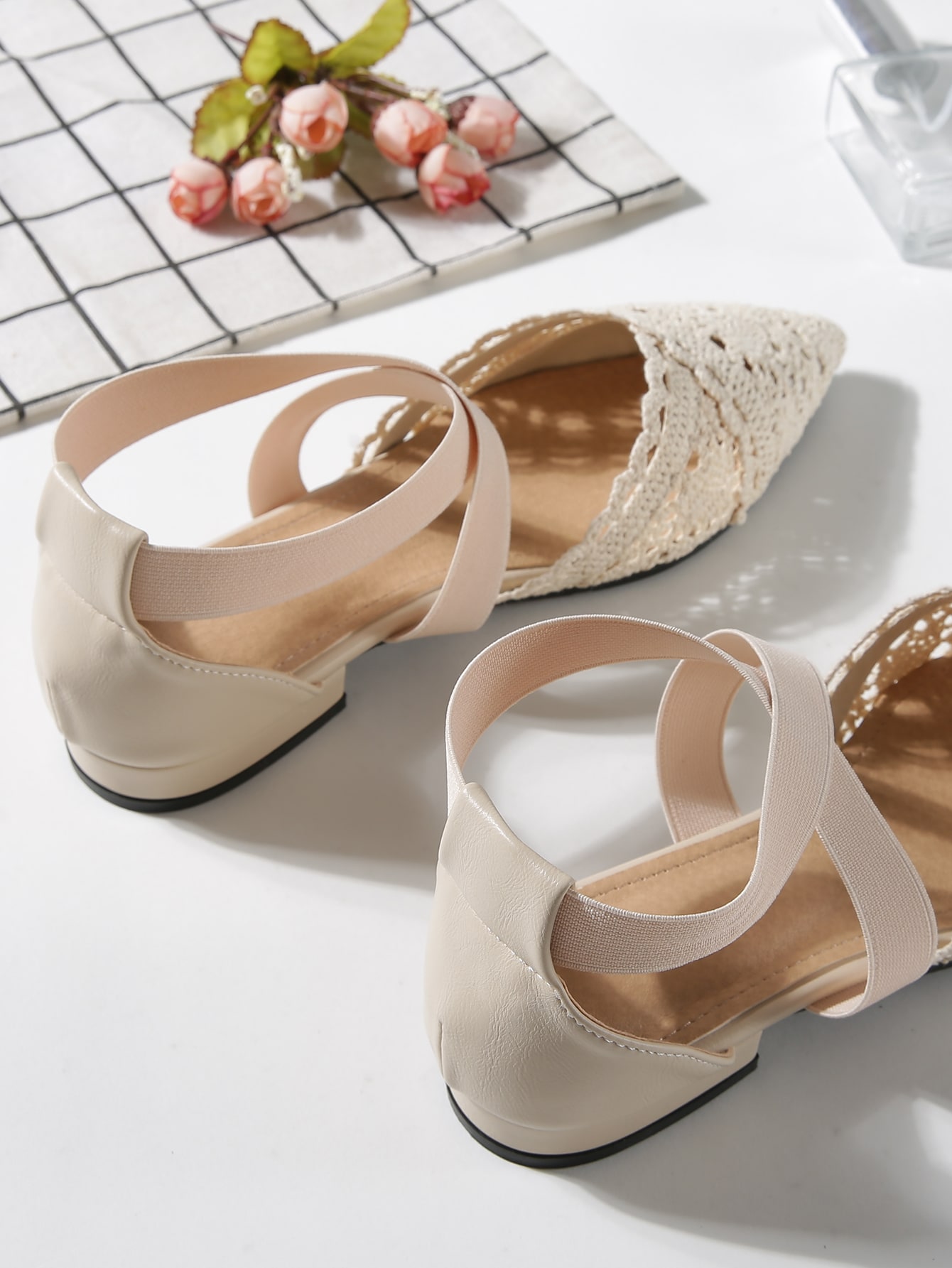 In Beige Women Flats