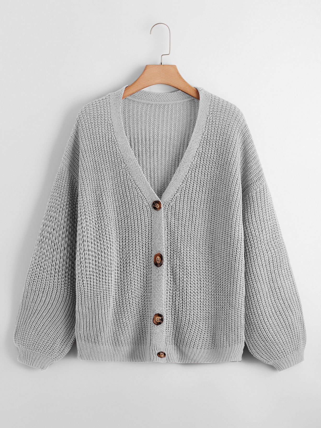 In Long Sleeve Plus Size Cardigans