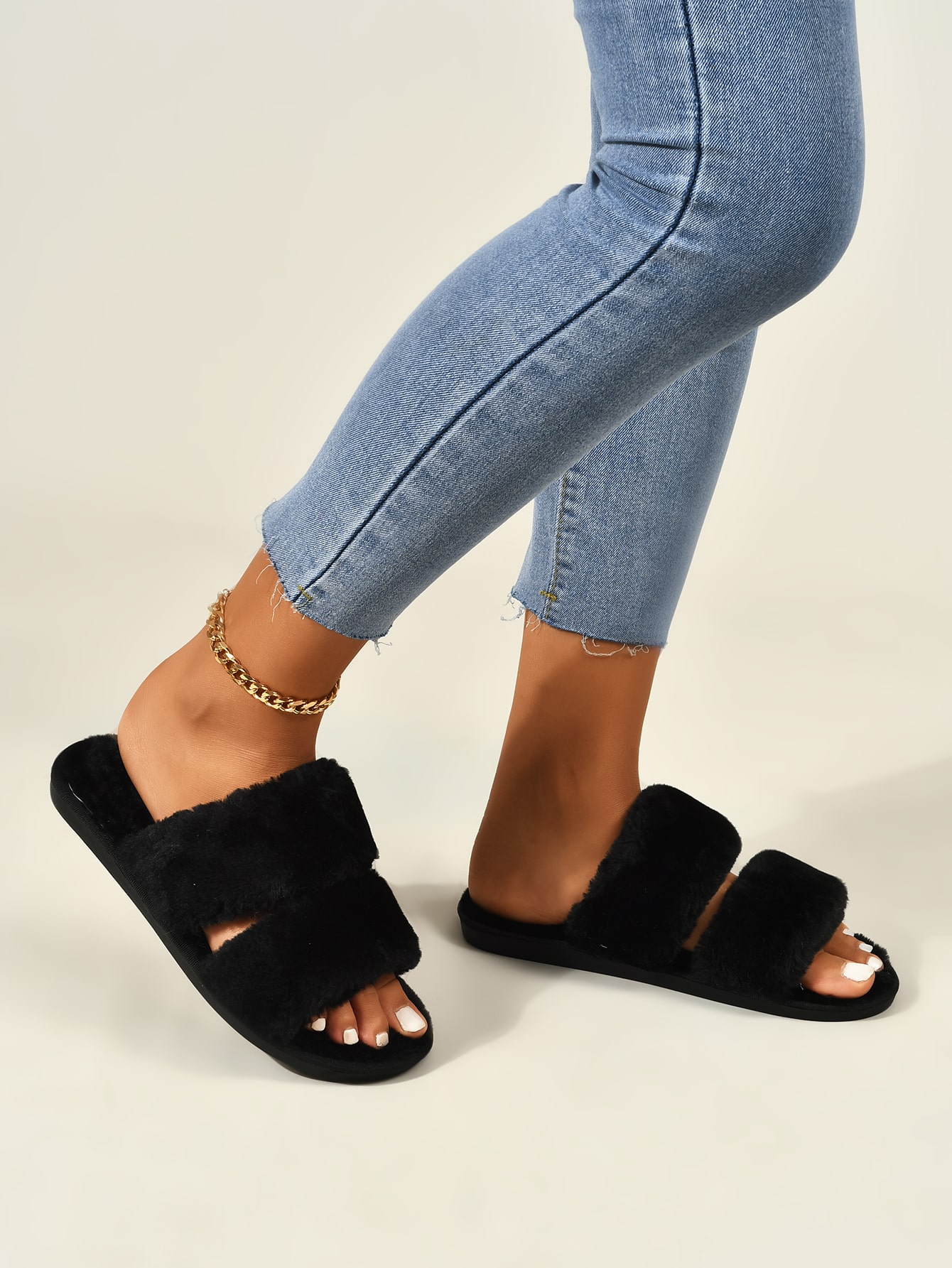 In Black Women Home Slippers