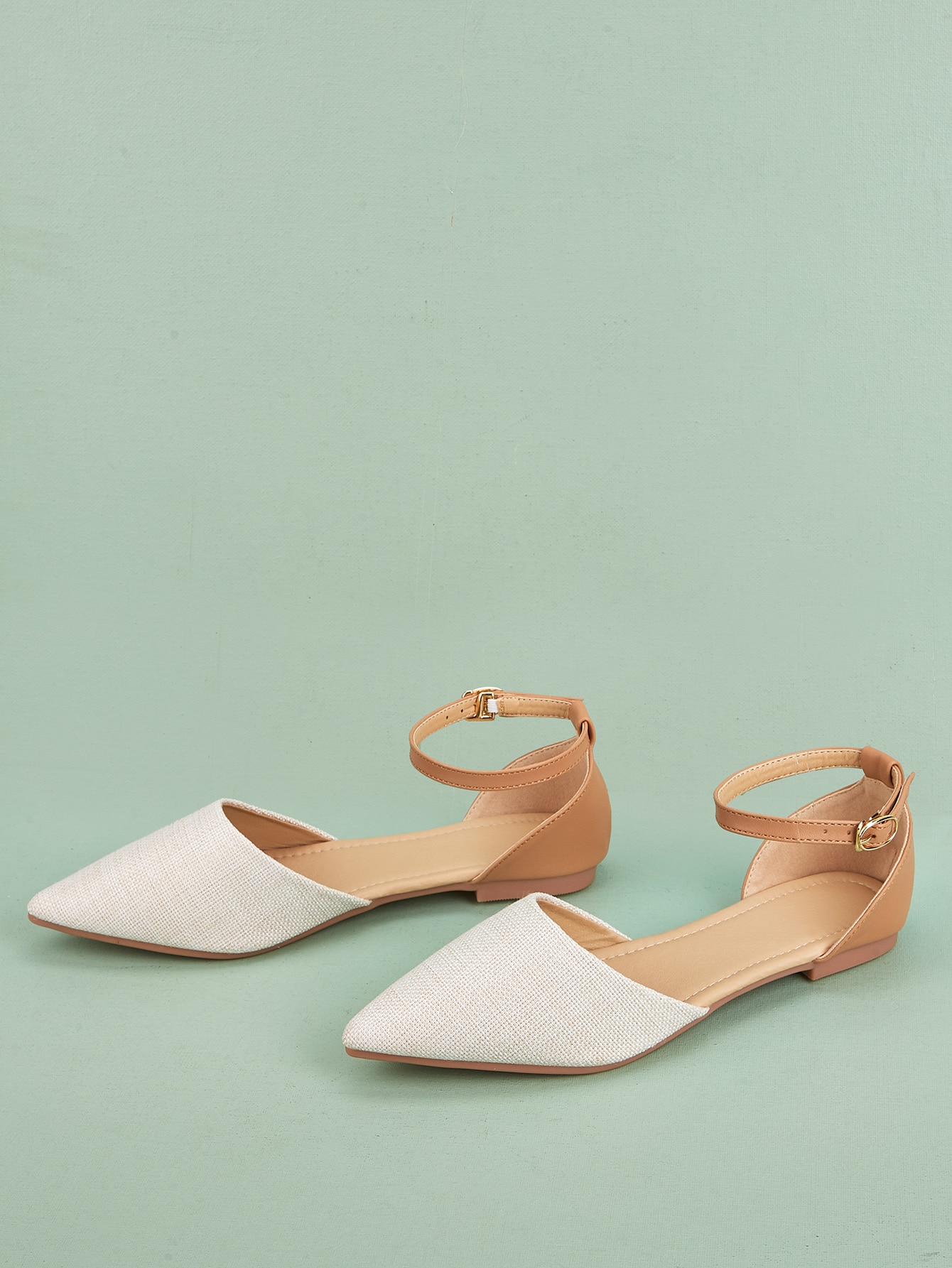 In Beige Women Flats