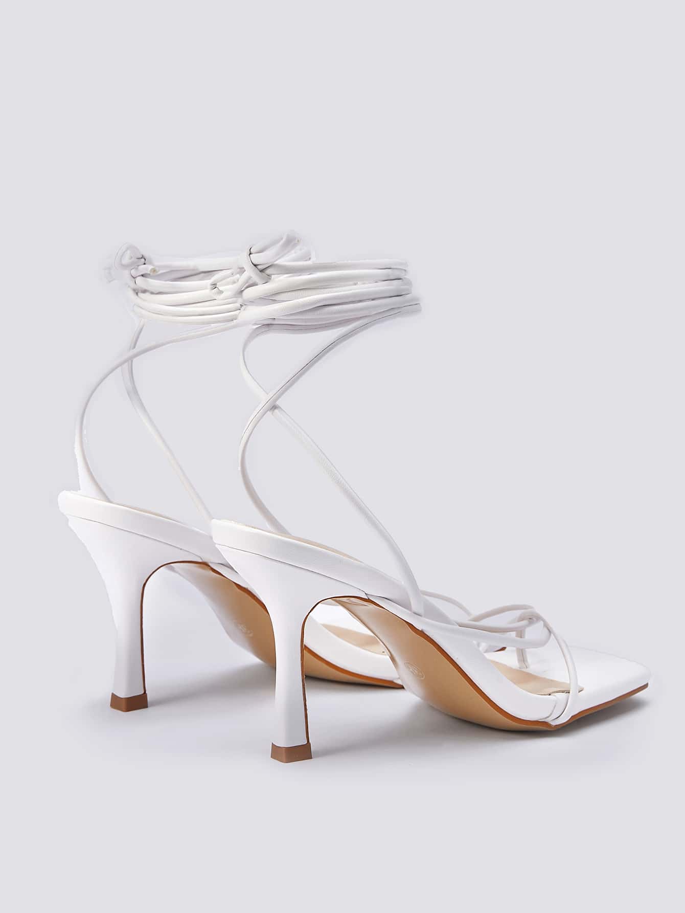 In White Women Heeled Sandals