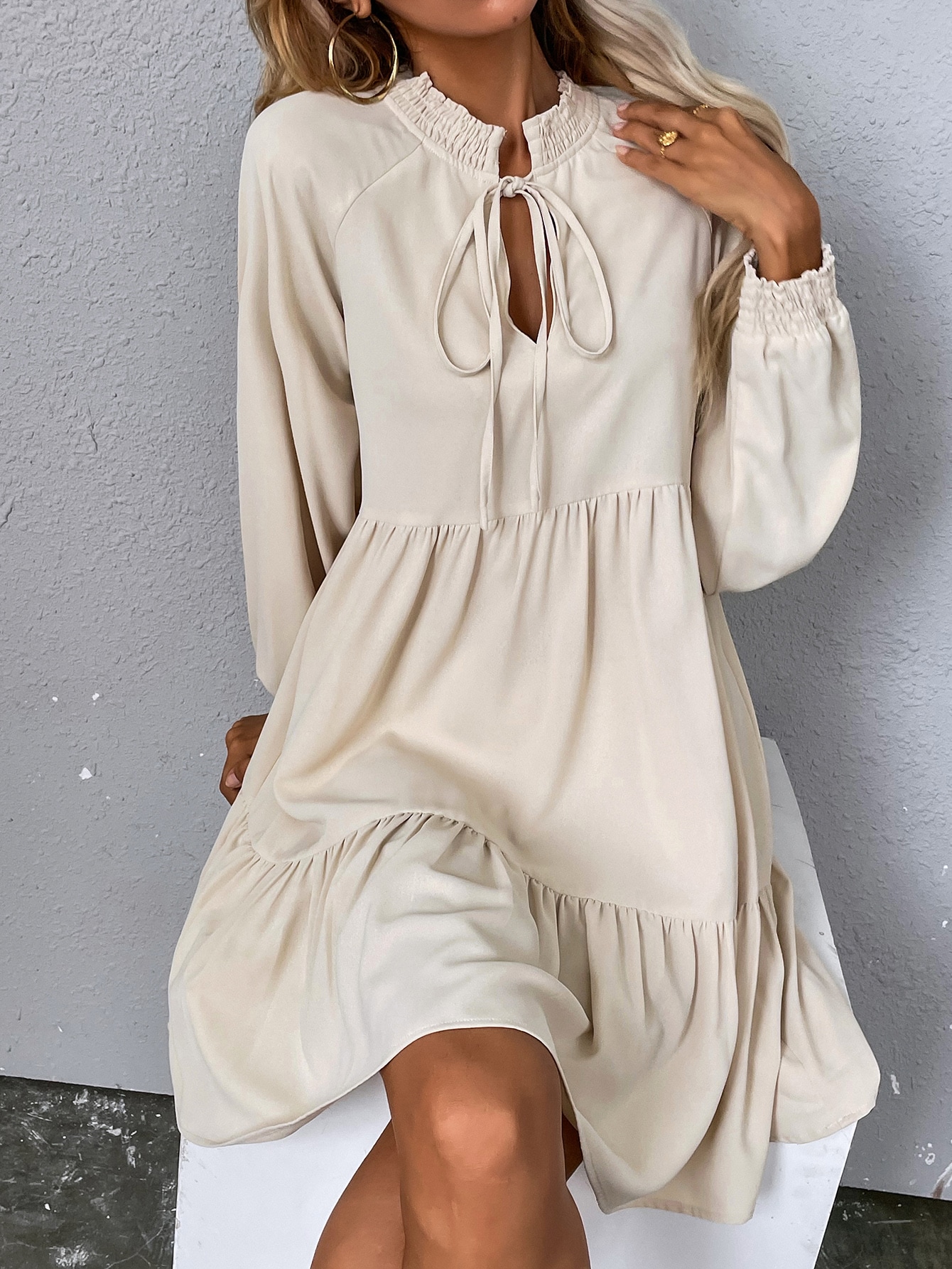 In Beige Women Dresses