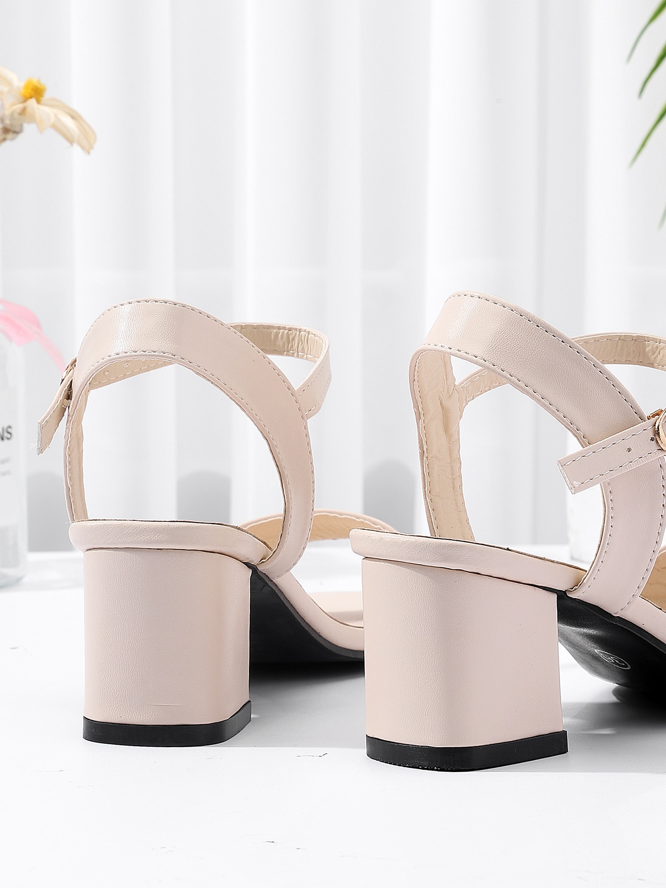 In Beige Women Heeled Sandals