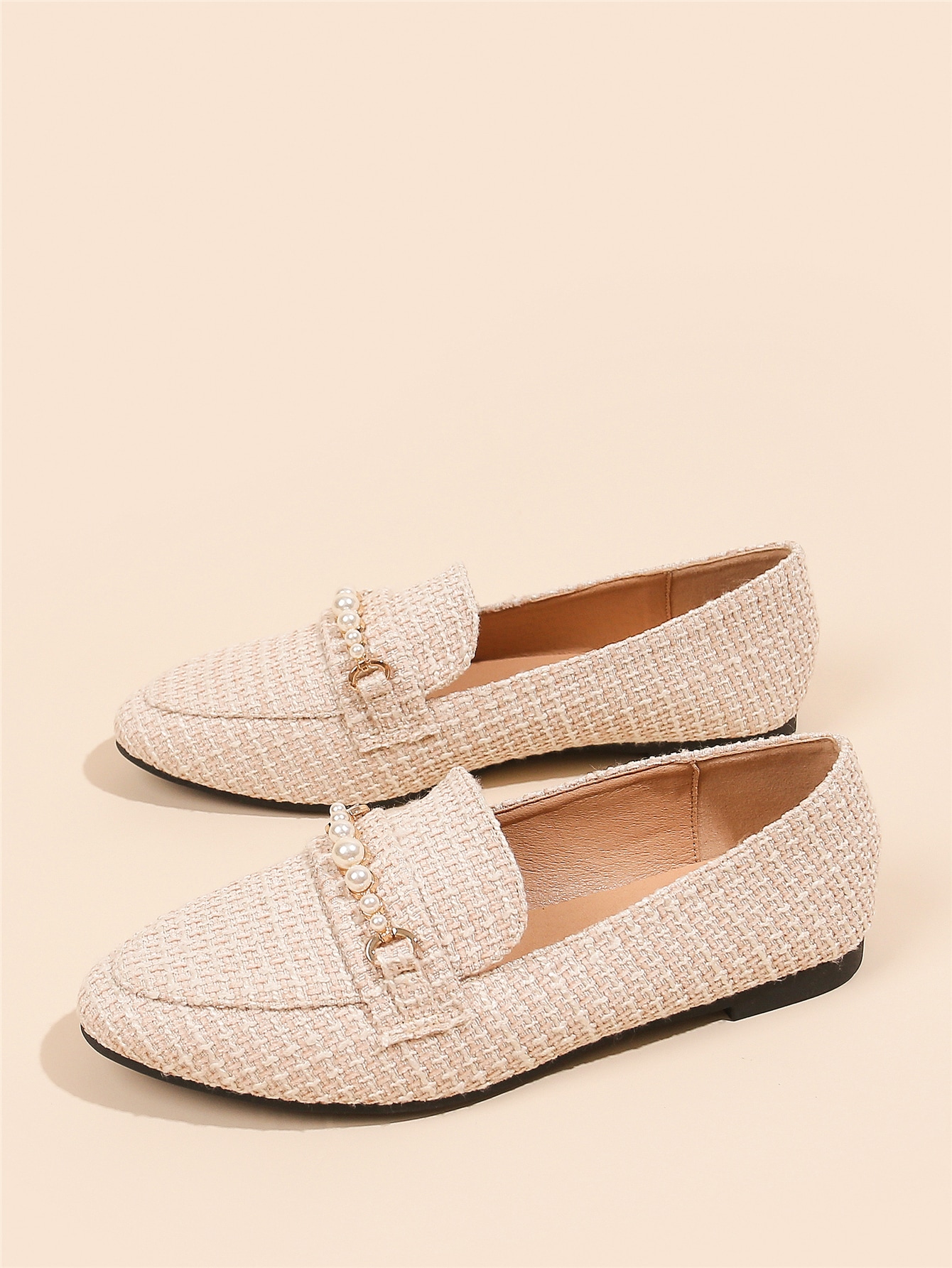 In Beige Women Flats