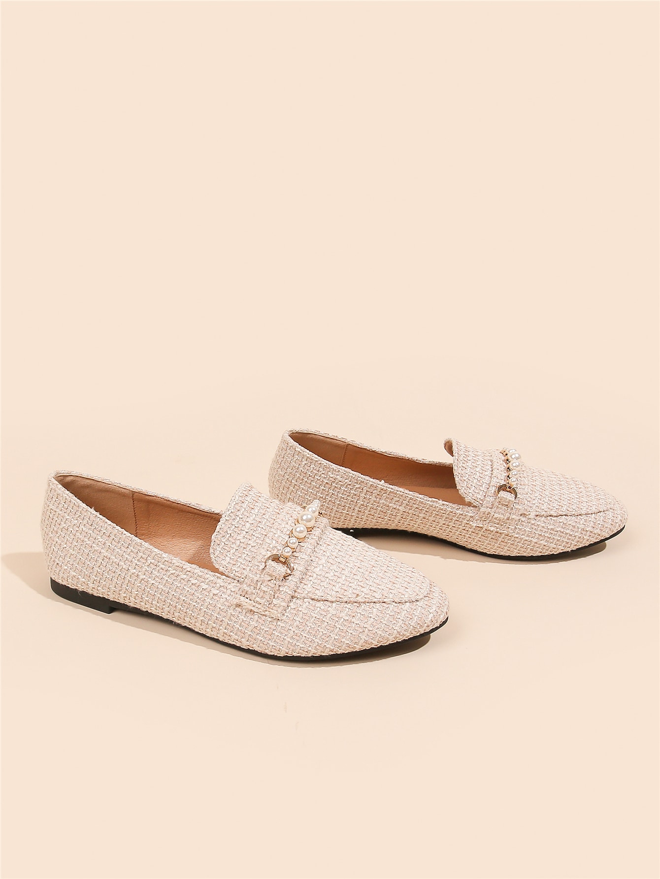 In Beige Women Flats