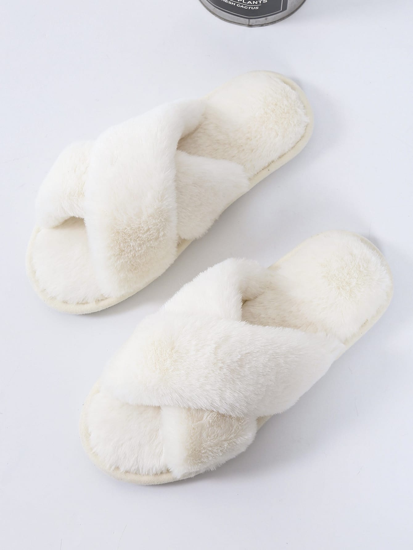 In Beige Women Home Slippers