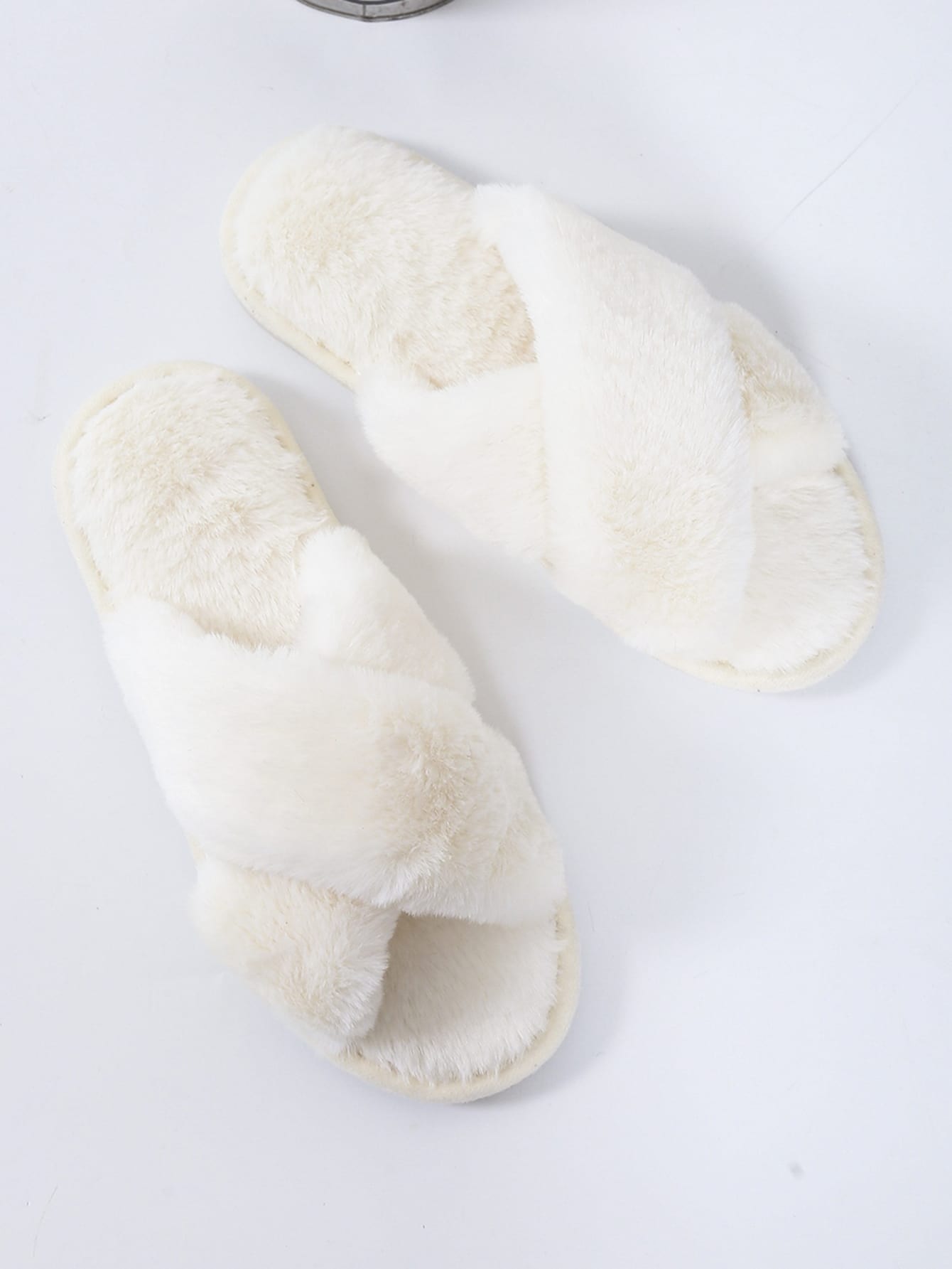 In Beige Women Home Slippers