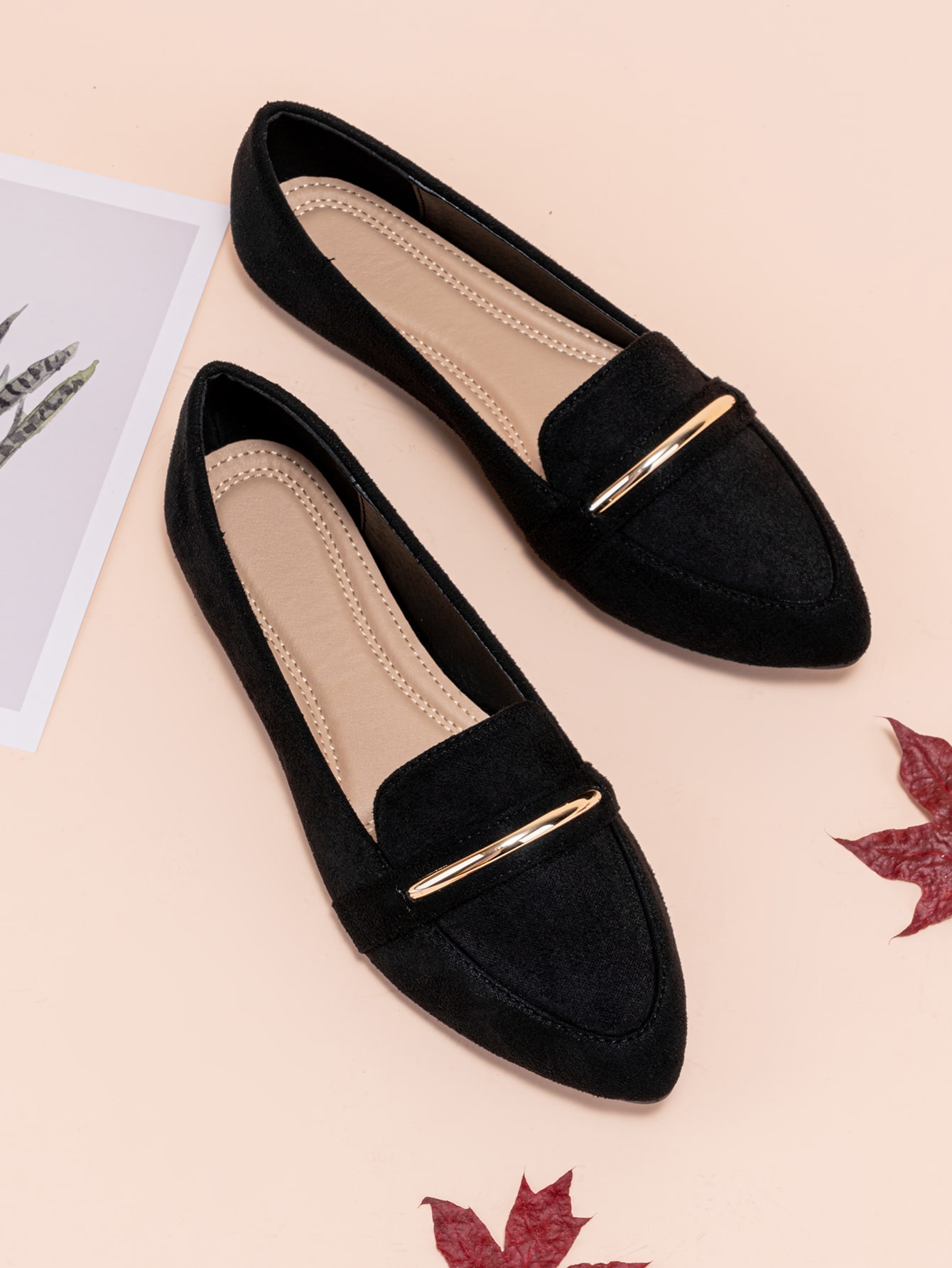 In Black Women Flats