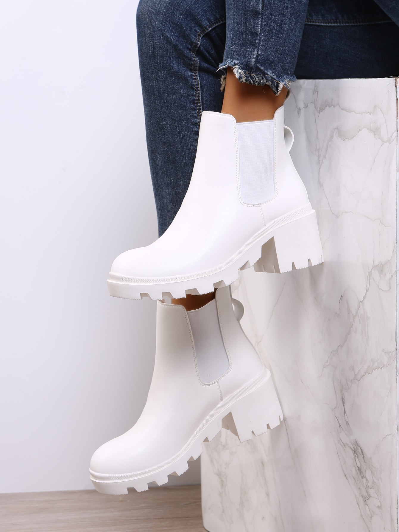 In White Women Ankle Boots & Booties