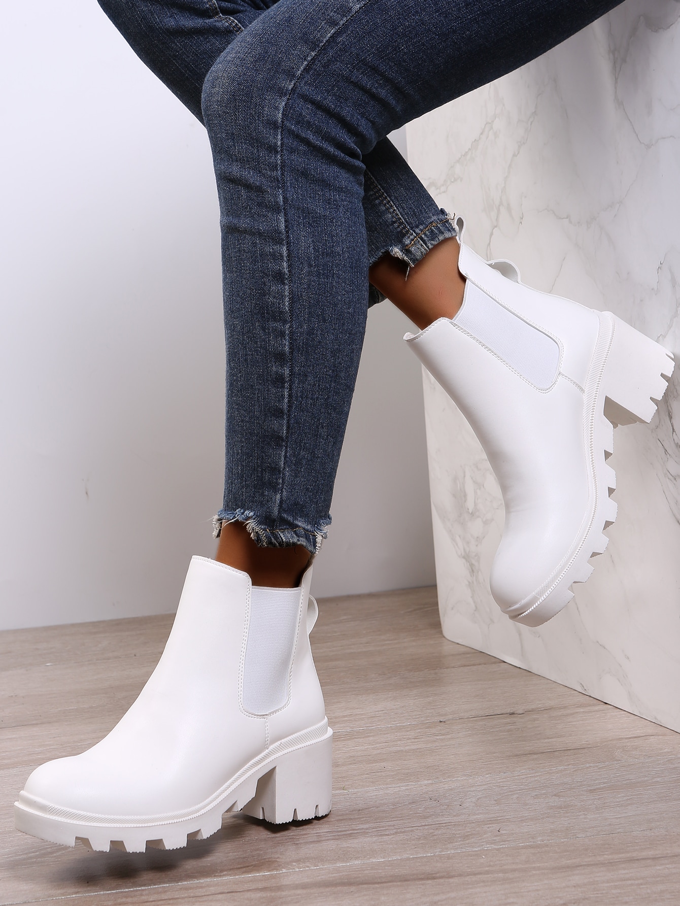 In White Women Ankle Boots & Booties