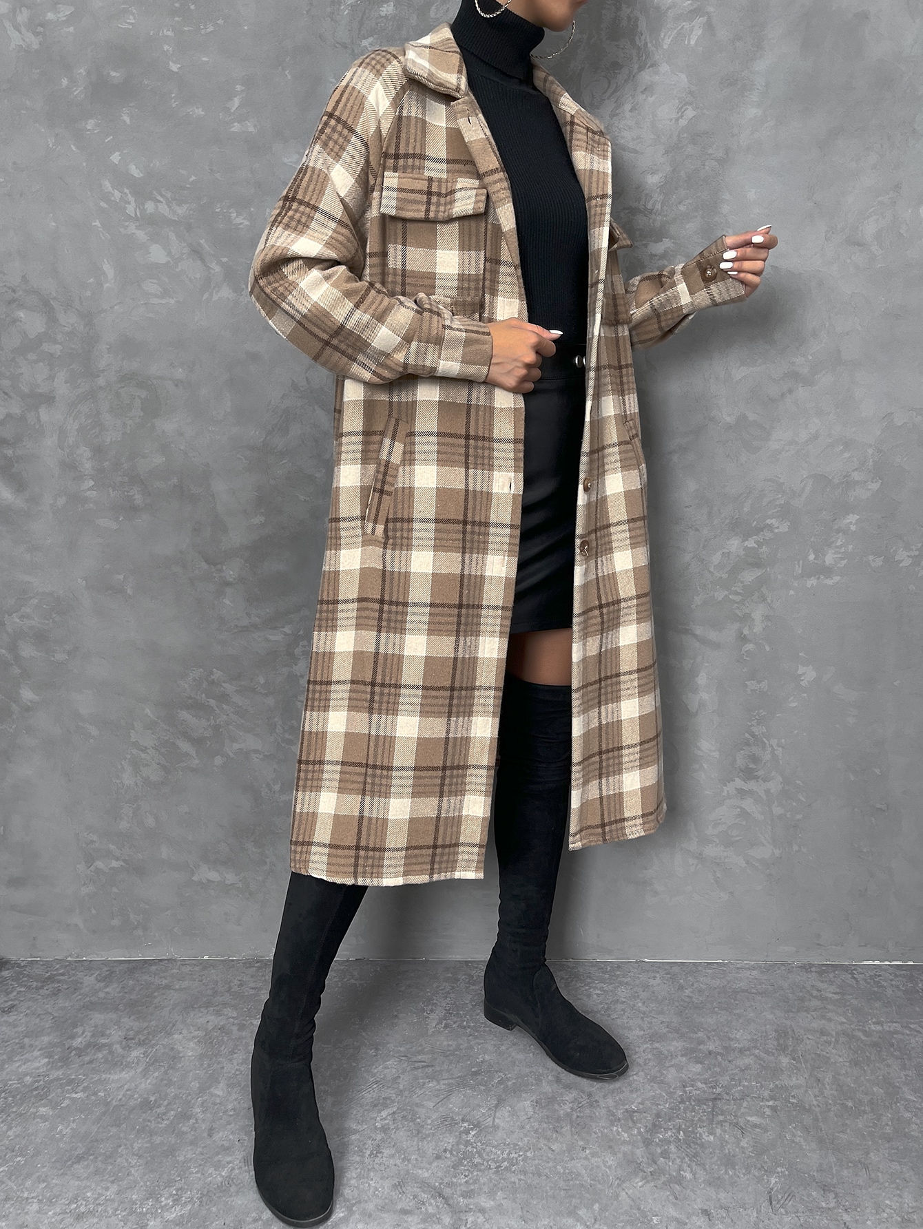 In Long Sleeve Women Coats