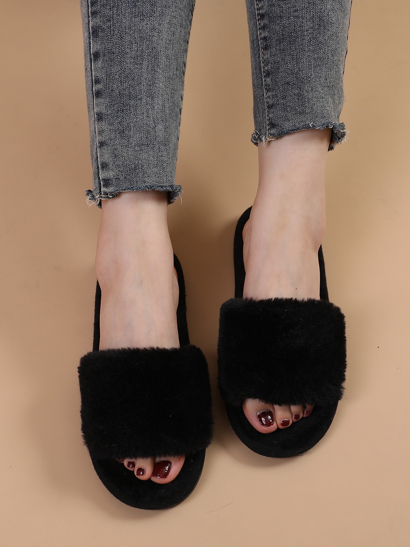 In Black Women Home Slippers