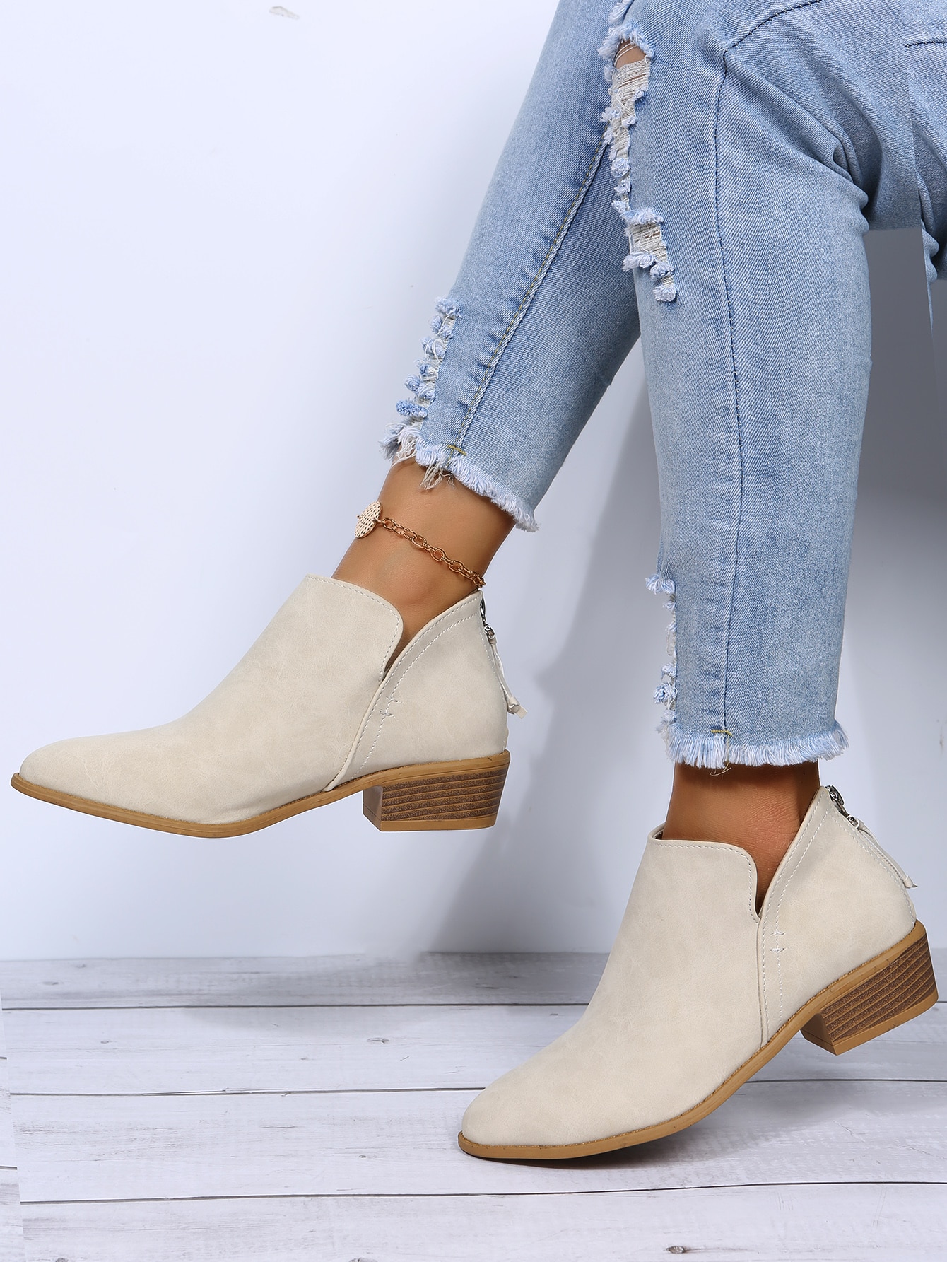 In Beige Women Ankle Boots & Booties