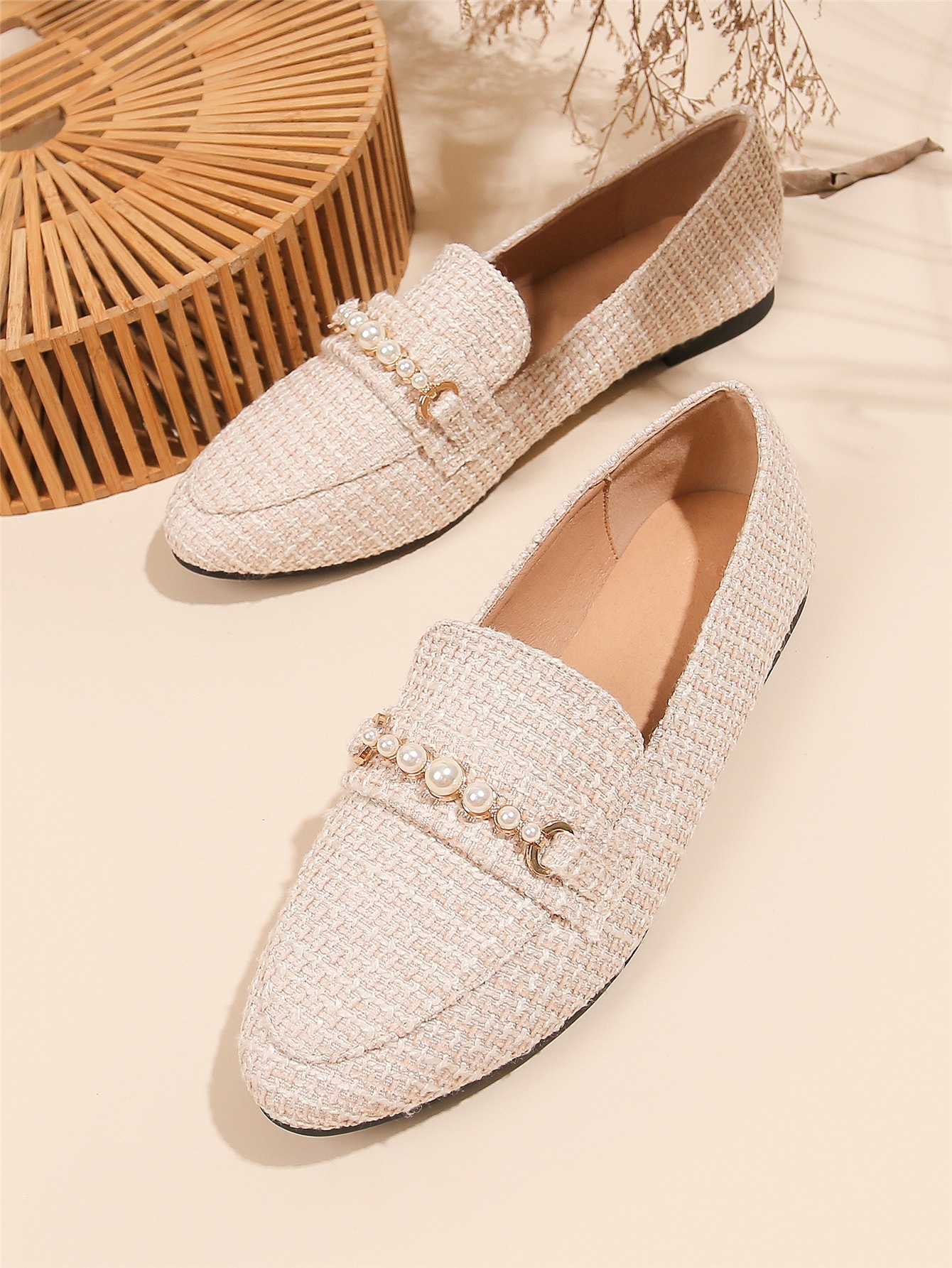 In Beige Women Flats