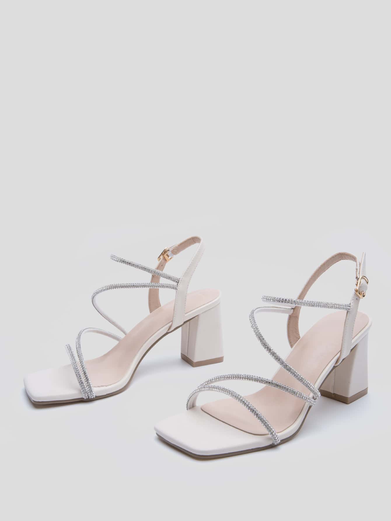 In Beige Women Heeled Sandals