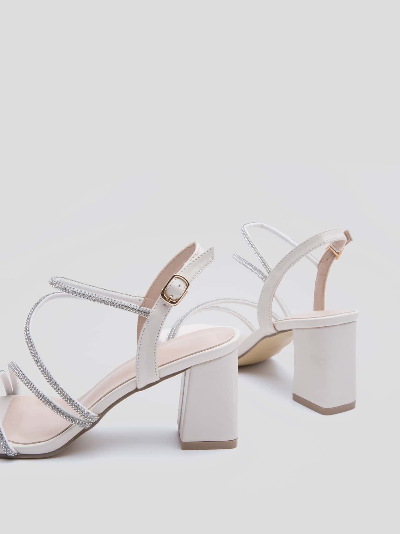 In Beige Women Heeled Sandals