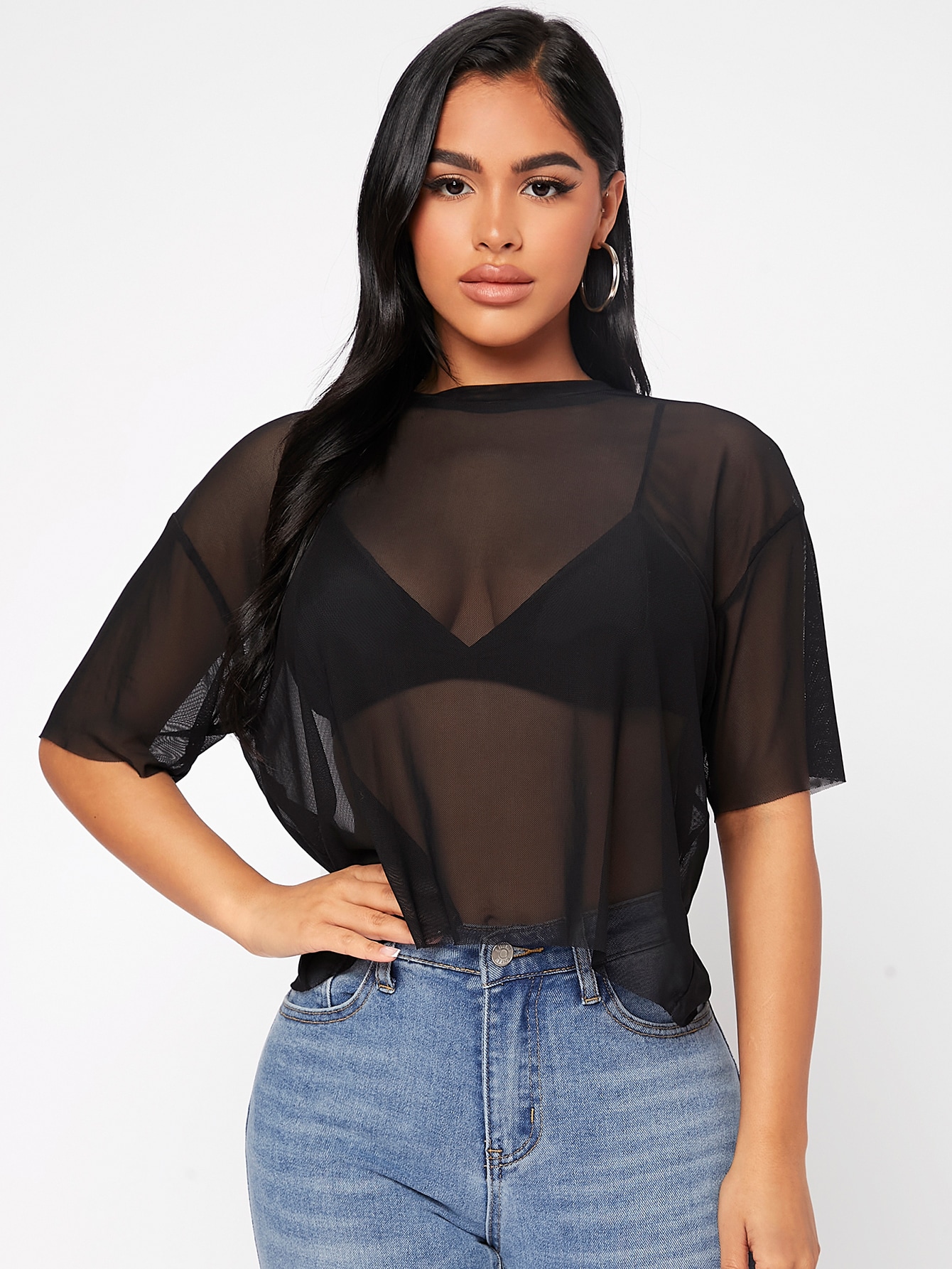 In Black Women Tops