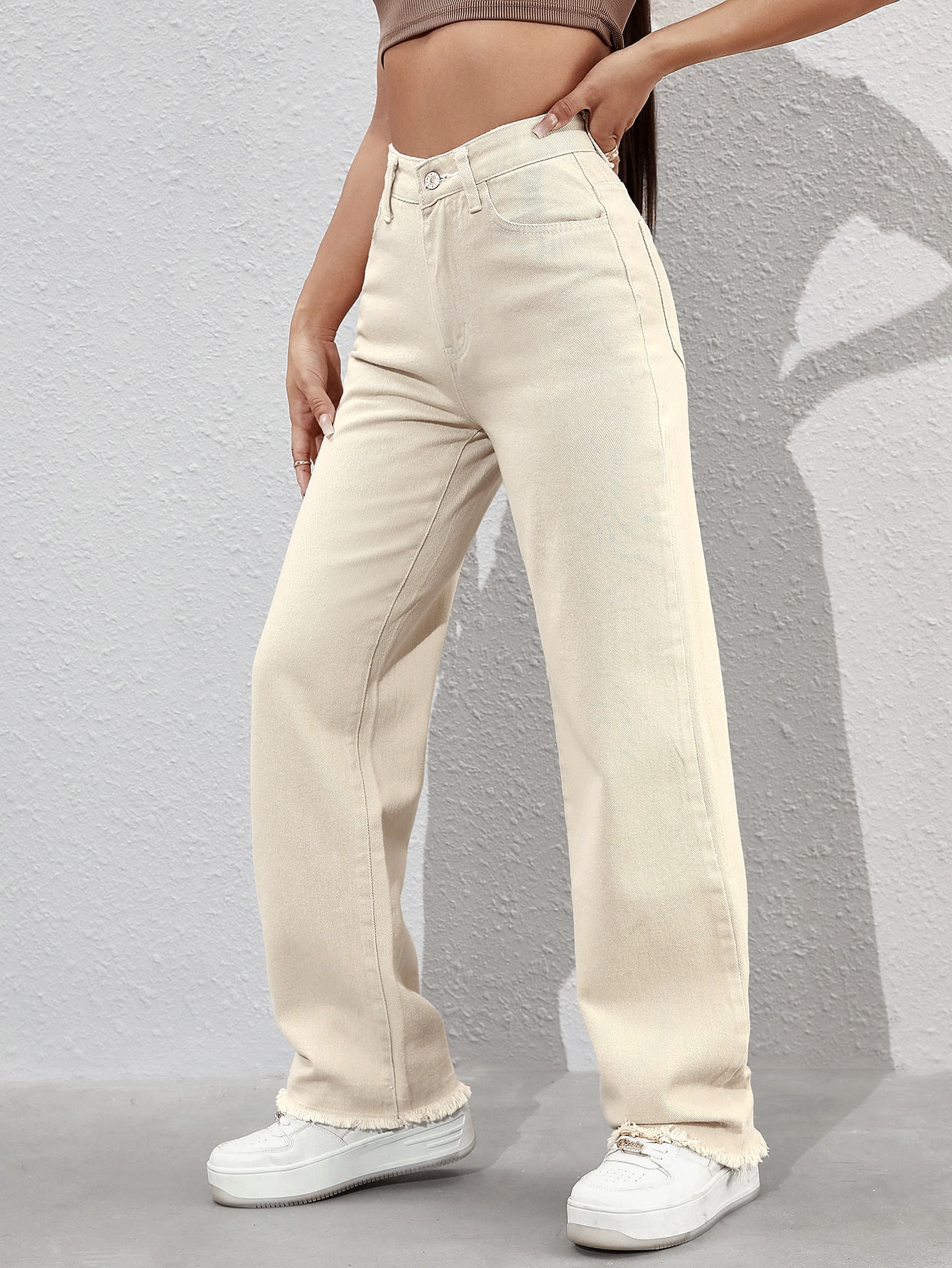 In Beige Women Jeans