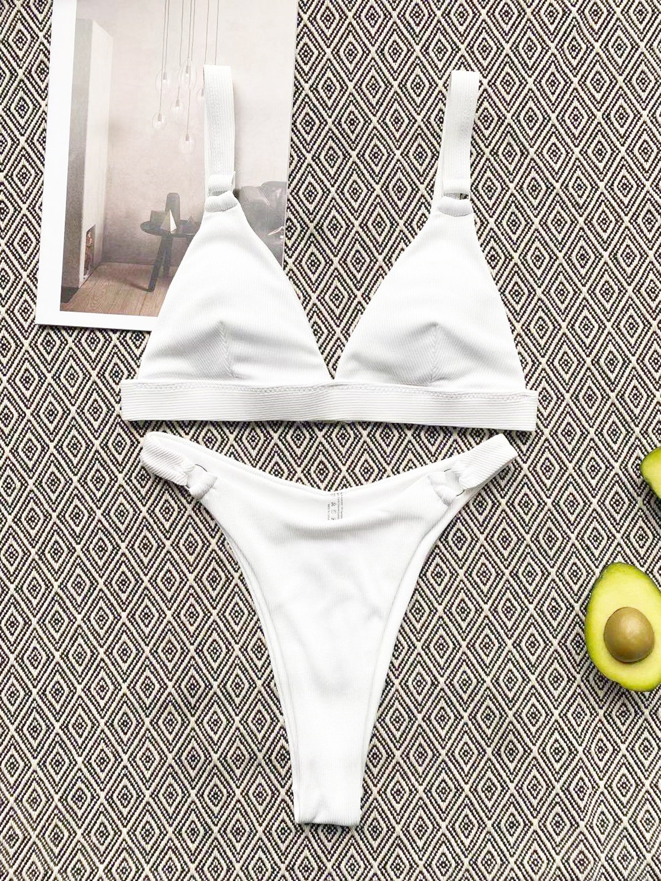 In White Women Bikini Sets