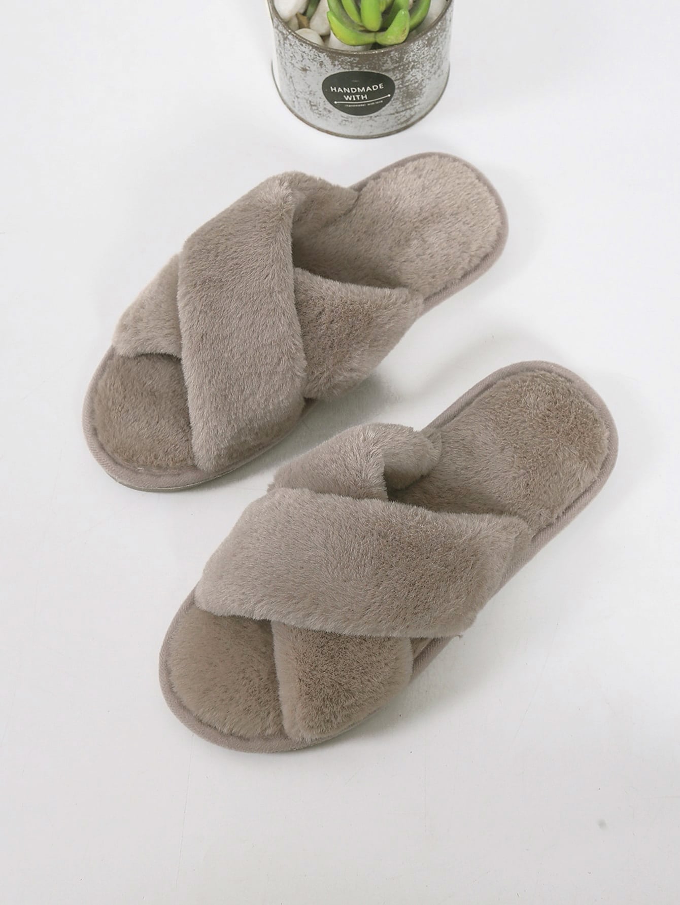 In Khaki Women Home Slippers