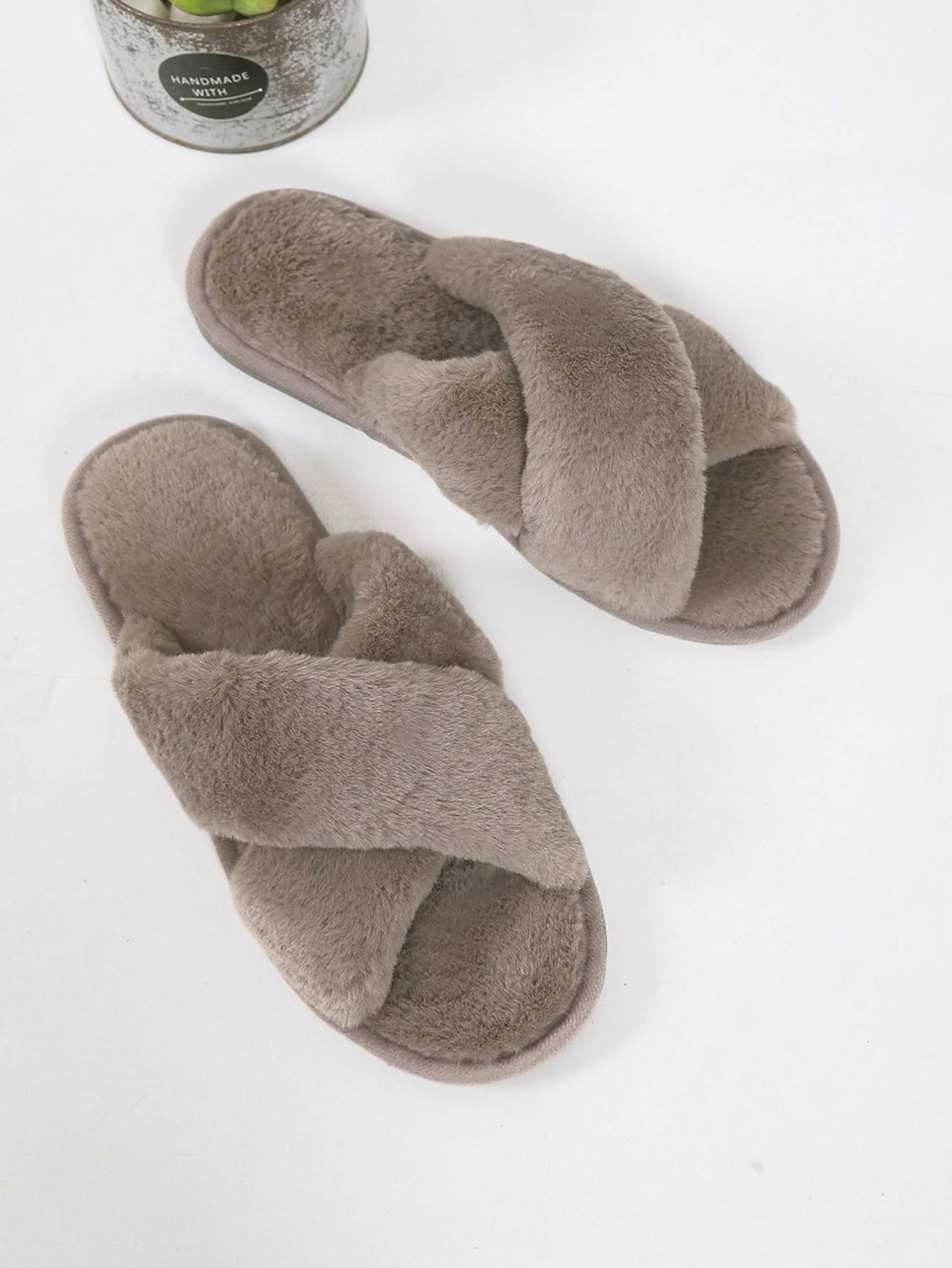 In Khaki Women Home Slippers