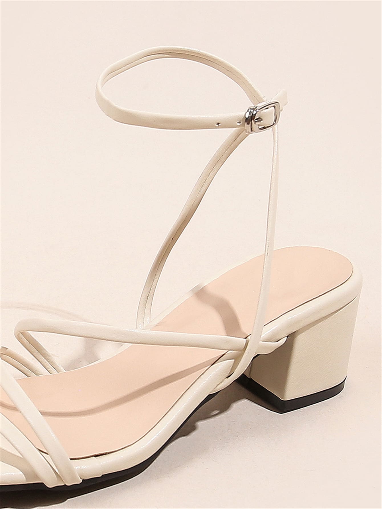 In Beige Women Heeled Sandals