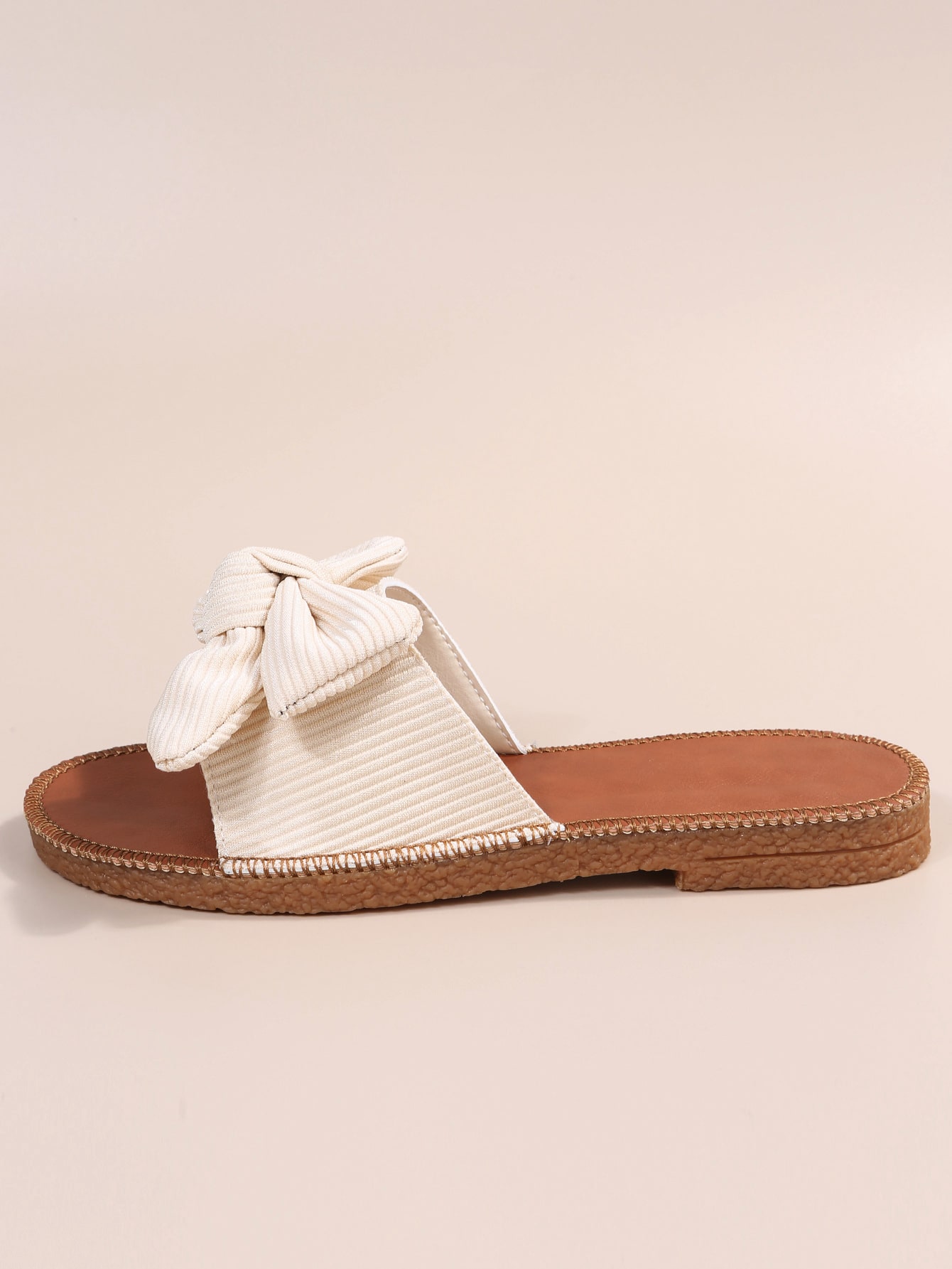 In Beige Women Flat Sandals