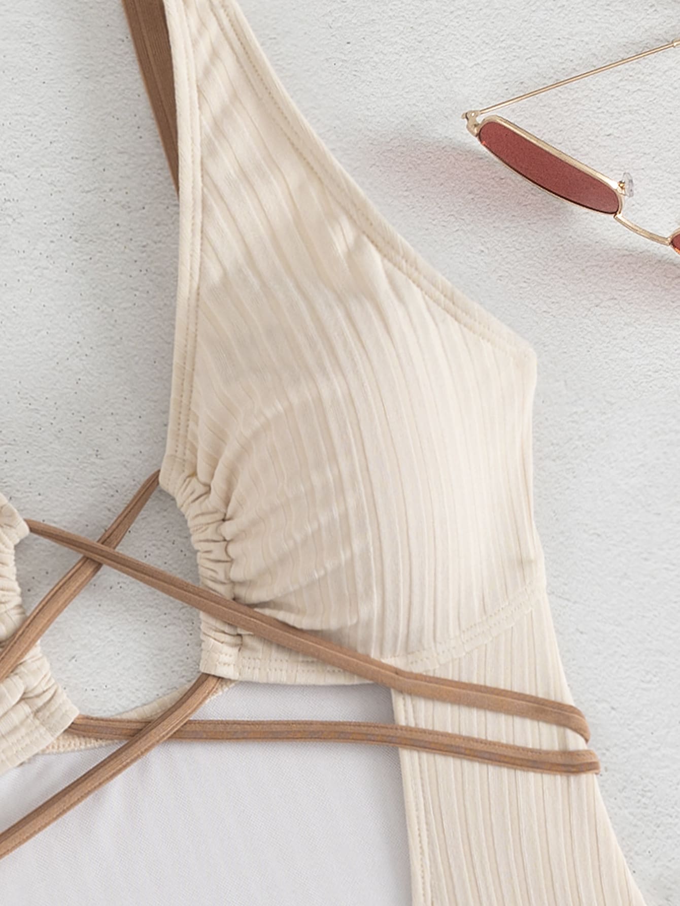 In Beige Women One-Pieces