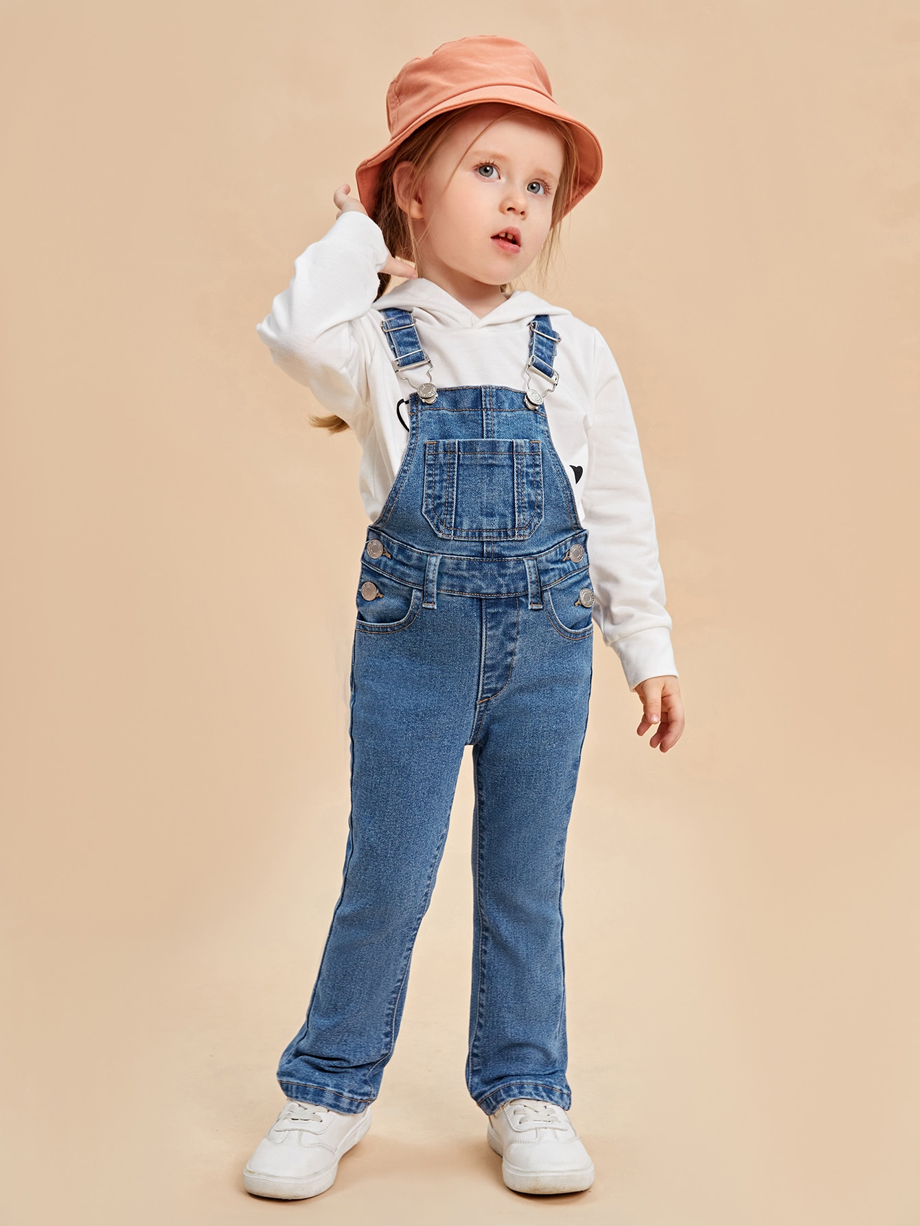 Young Girls Denim Overalls & Jumpsuits