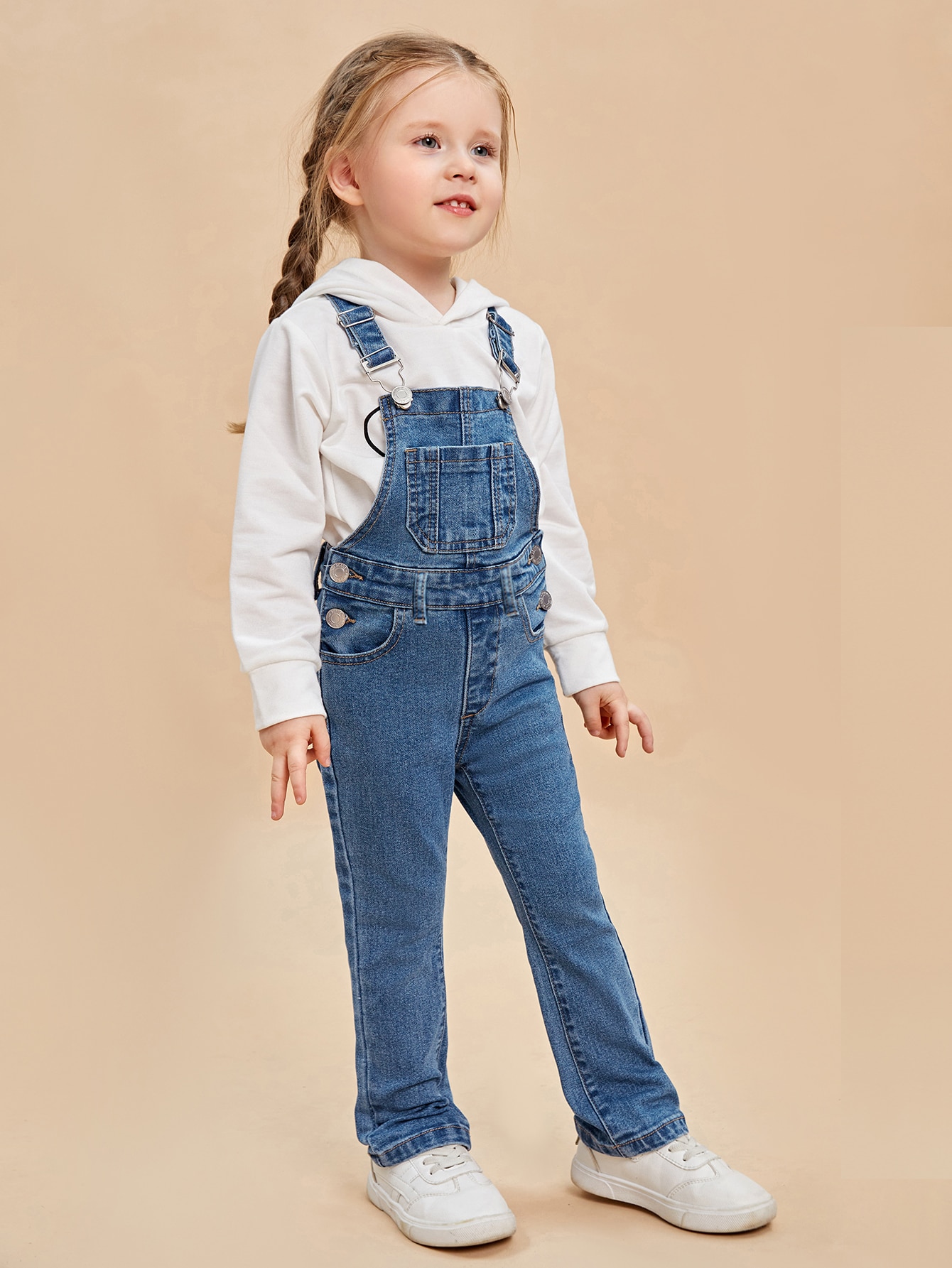 Young Girls Denim Overalls & Jumpsuits