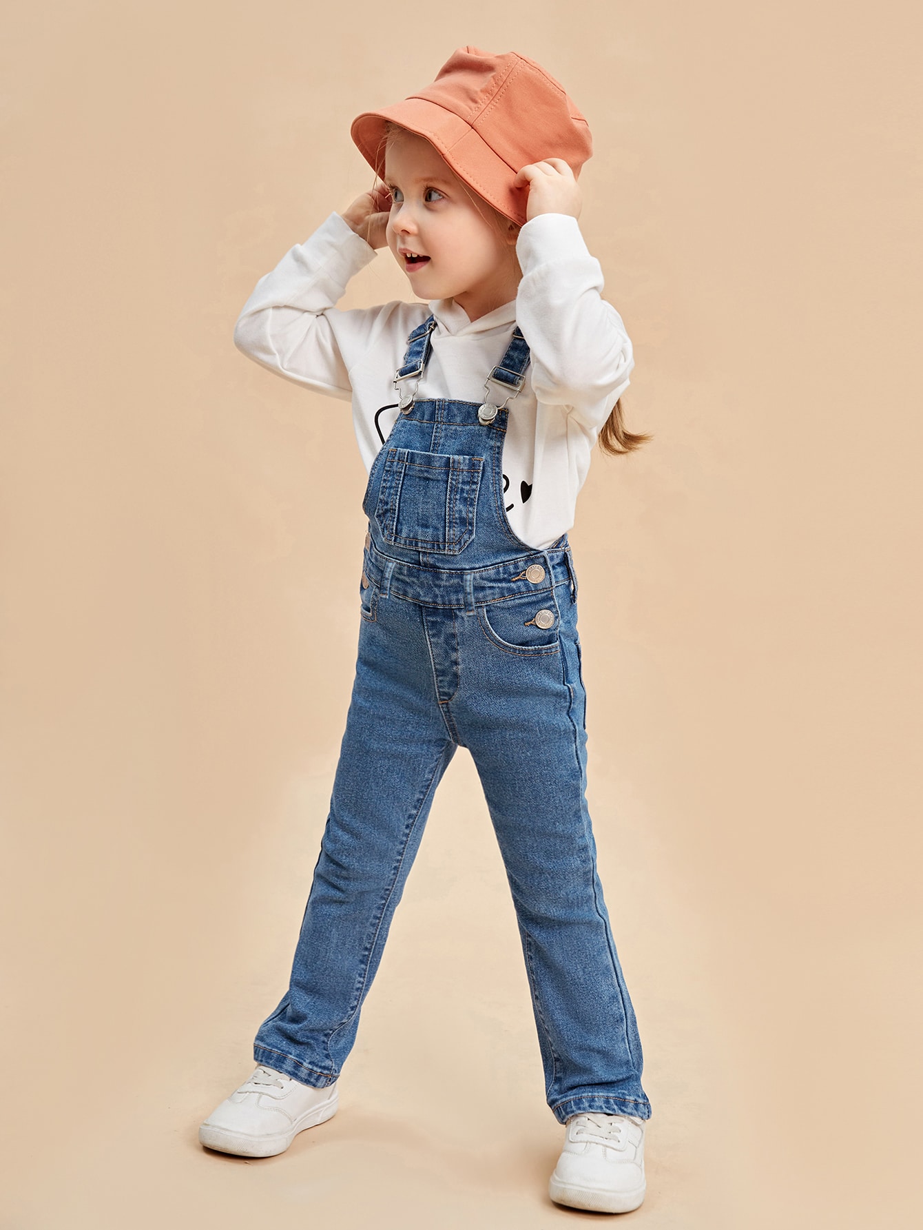 Young Girls Denim Overalls & Jumpsuits