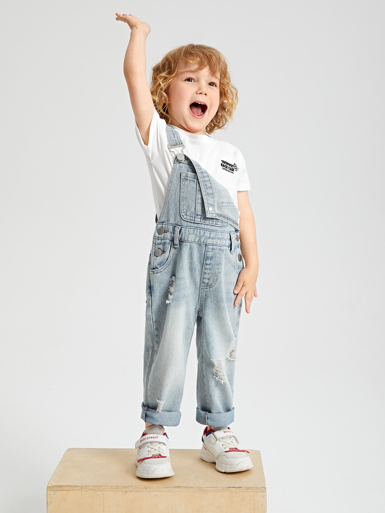 Young Boys Denim Overalls & Jumpsuits