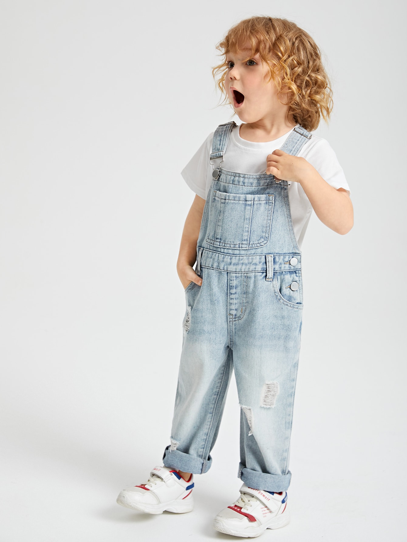 Young Boys Denim Overalls & Jumpsuits