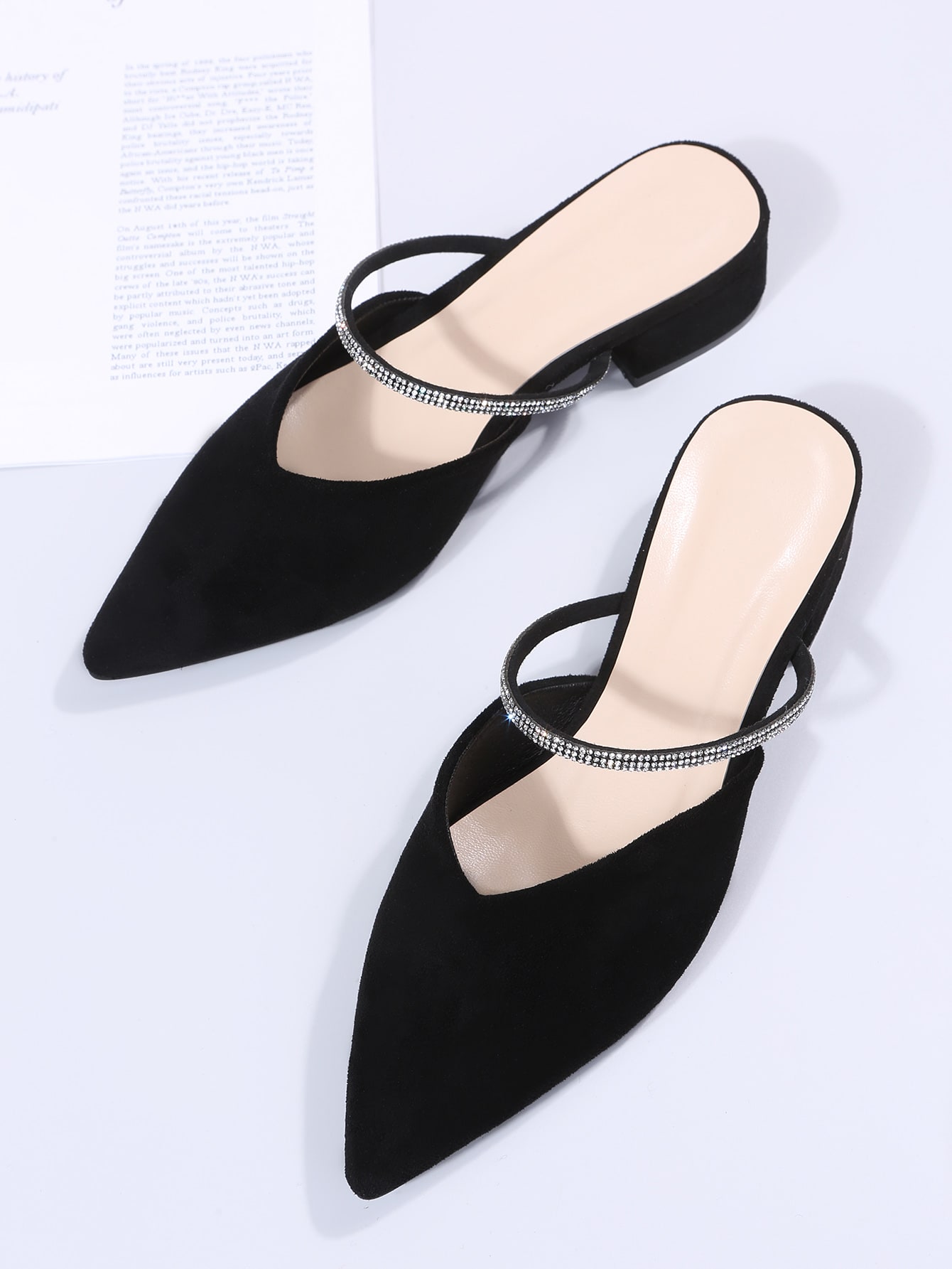 In Black Women Flats