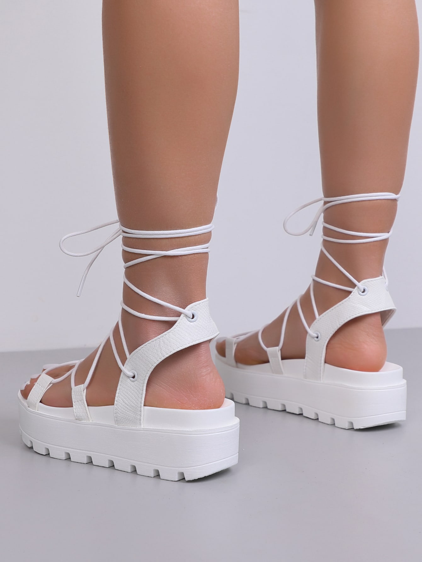 In White Women Platforms & Wedge Sandals